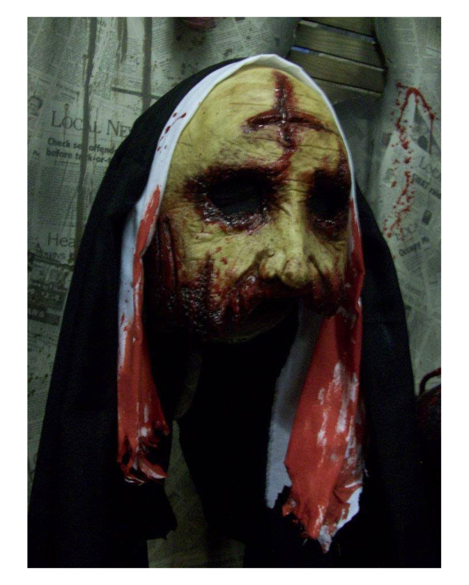 Silent Nun Halloween Maske