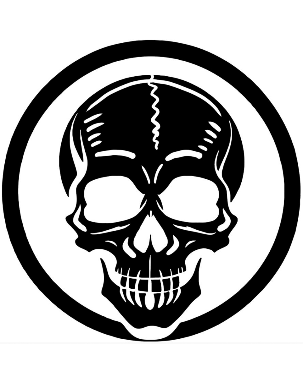Halloween Skelett Schablone für Lebensmittel 25cm