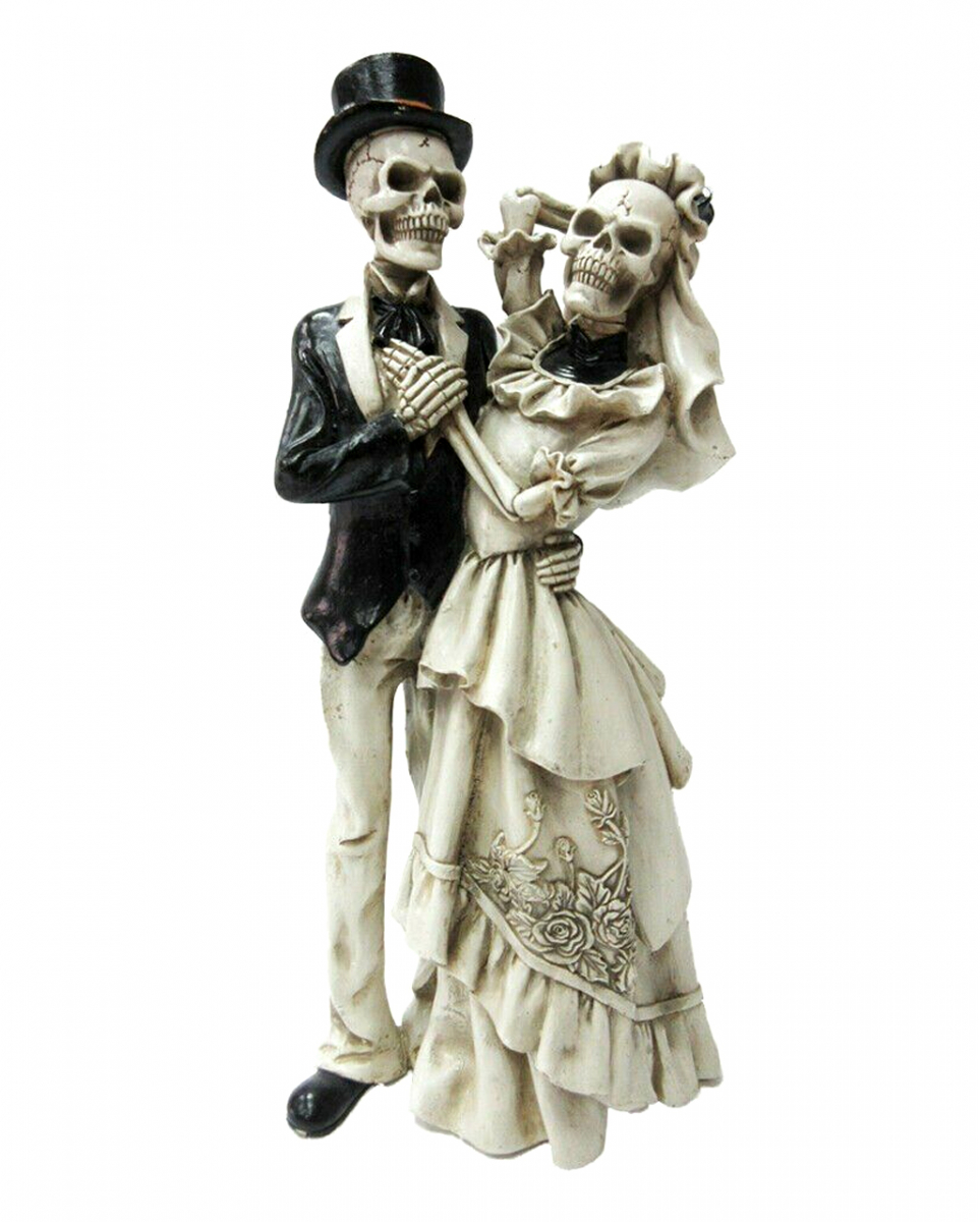 Skelett Brautpaar 'Love Never Dies' 34cm