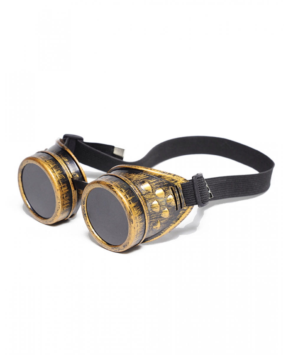 Steampunk Brille Gold