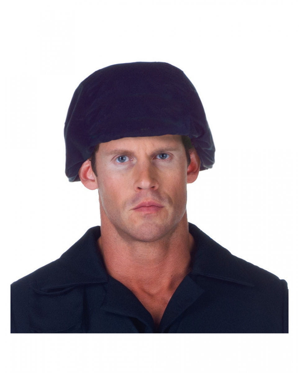 Schwarzer S.W.A.T. Helm als Faschings Accessoire