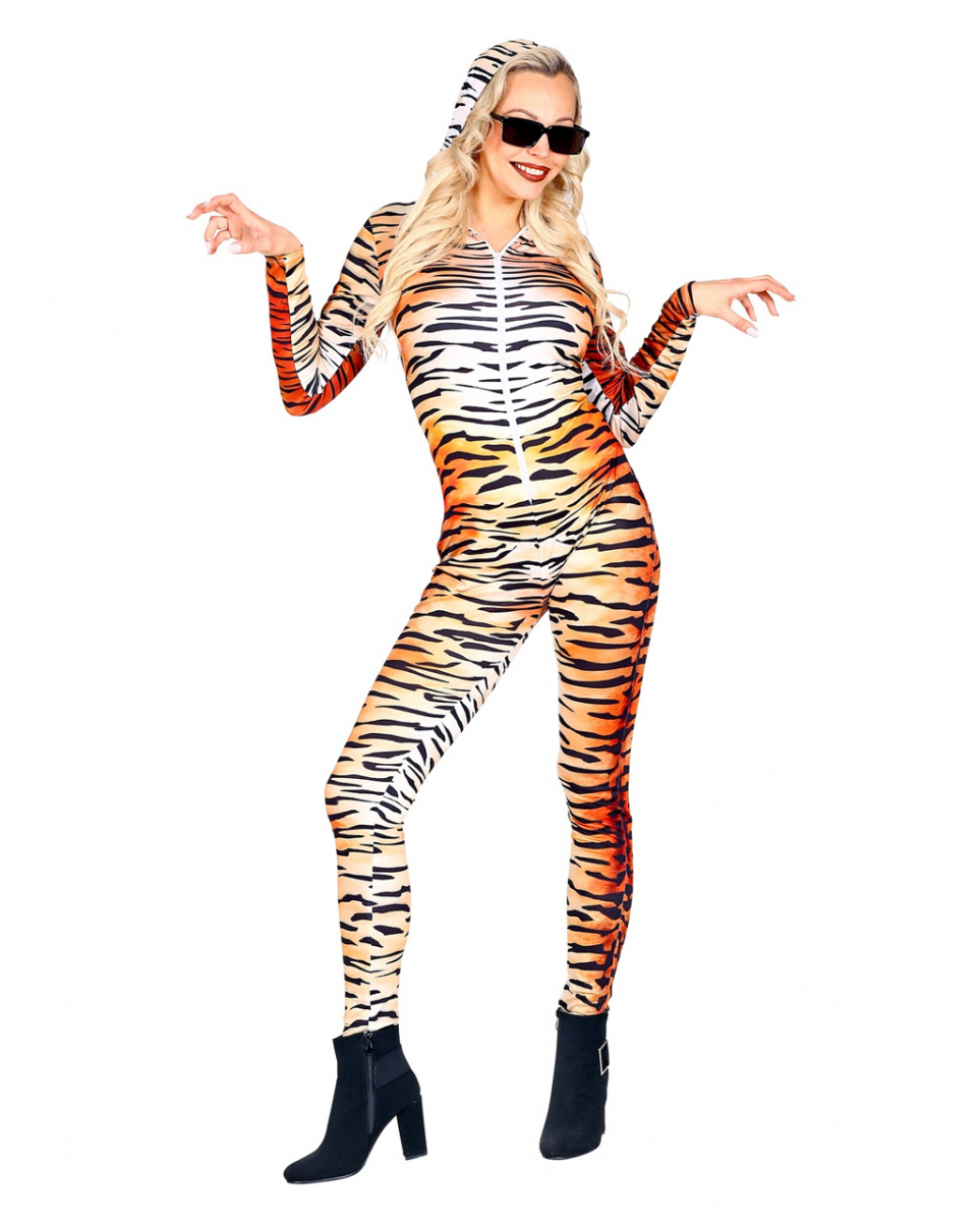 Tiger Jumpsuit mit Animal Print