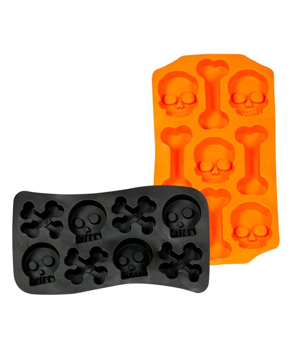 Totenschädel & Knochen Eiswürfel Form 1 St.