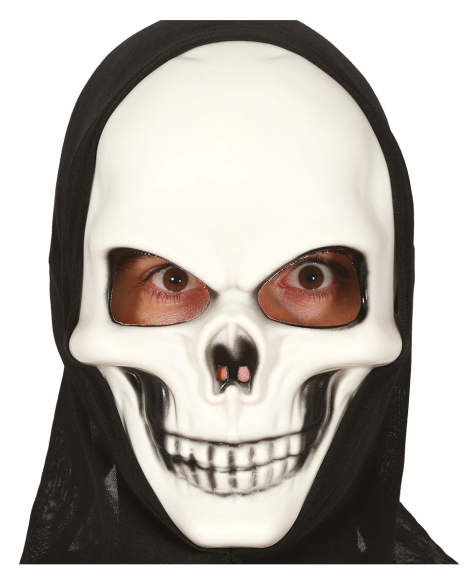 Totenkopf Maske mit Kapuze
