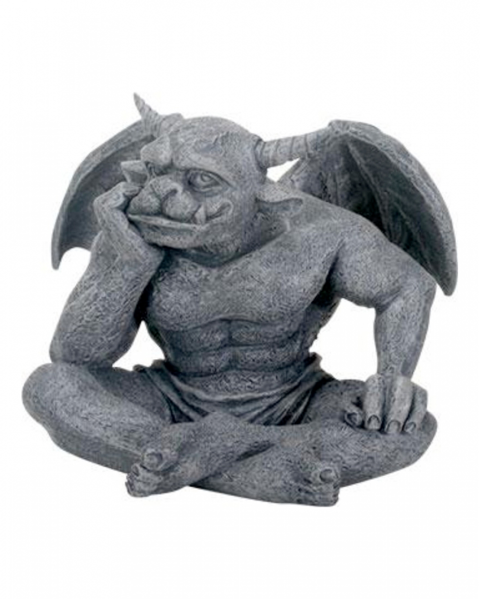 Träumender Gargoyle mit Hörnern