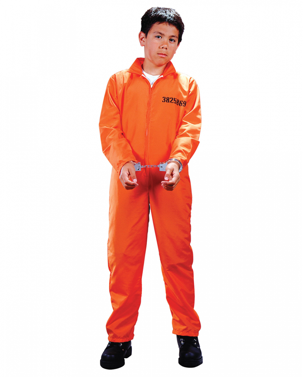 US Strafgefangener Kinderkostüm inkl. Handschellen