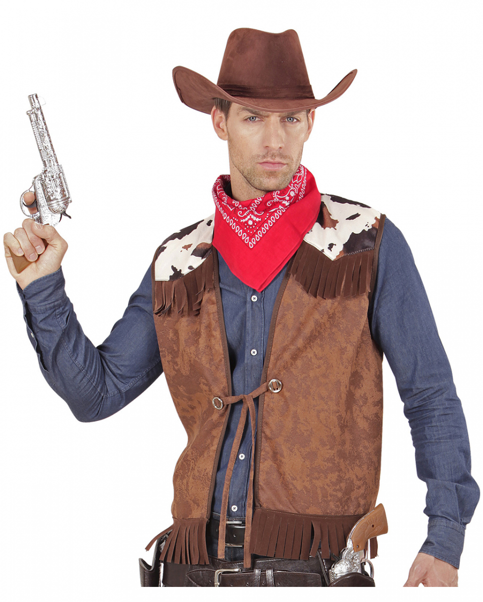 Cowboy Weste Wildleder-Look
