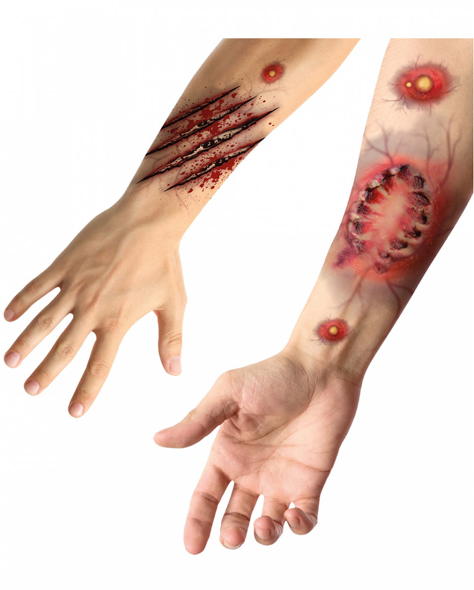 SFX Tattoo Zombie Biss & Kratzwunden