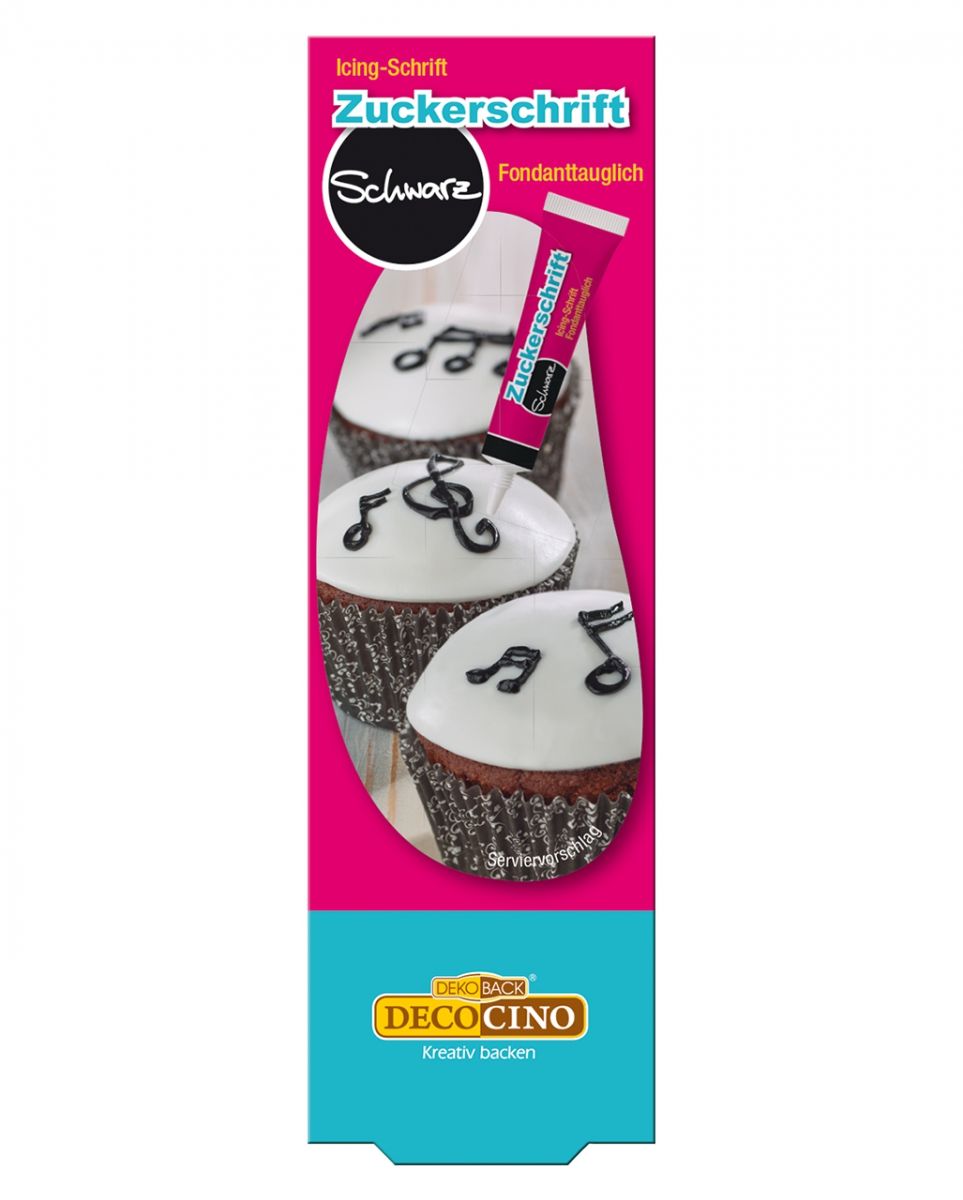 Schwarze Zuckerschrift 18 g