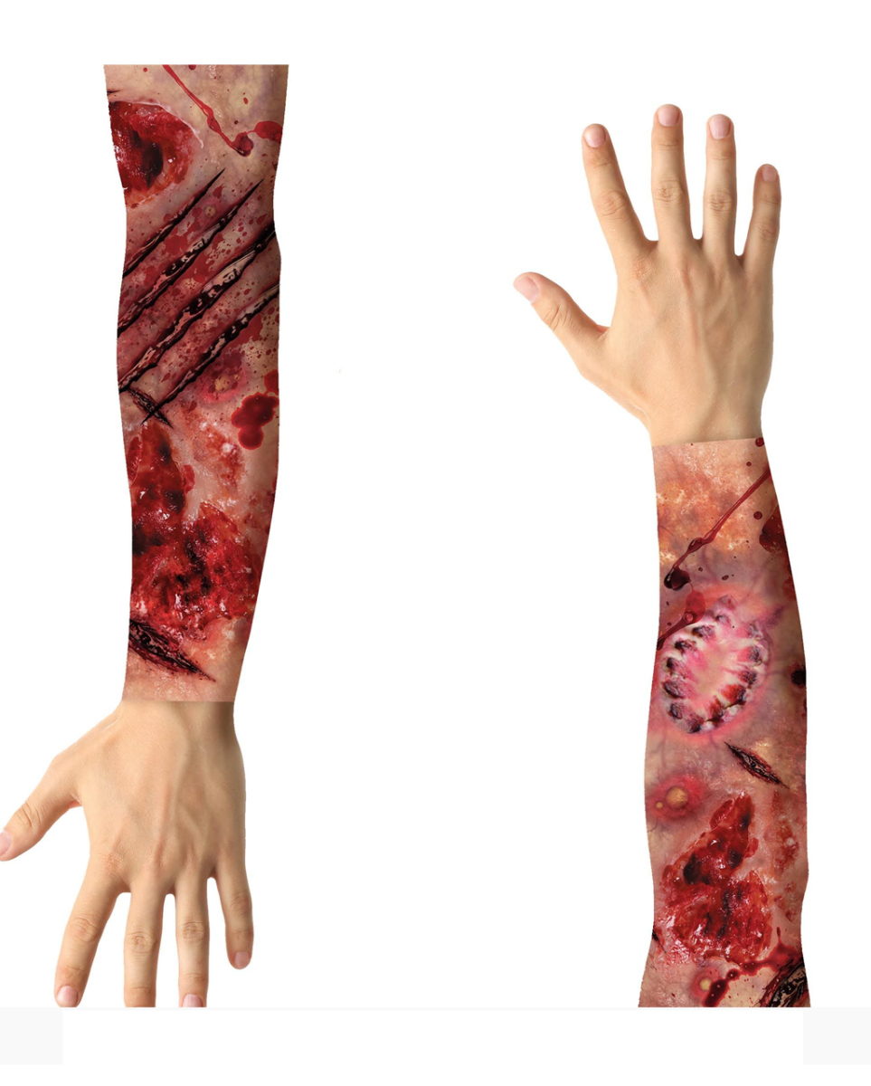 2 Tattooärmel mit Wundeneffekt als Design