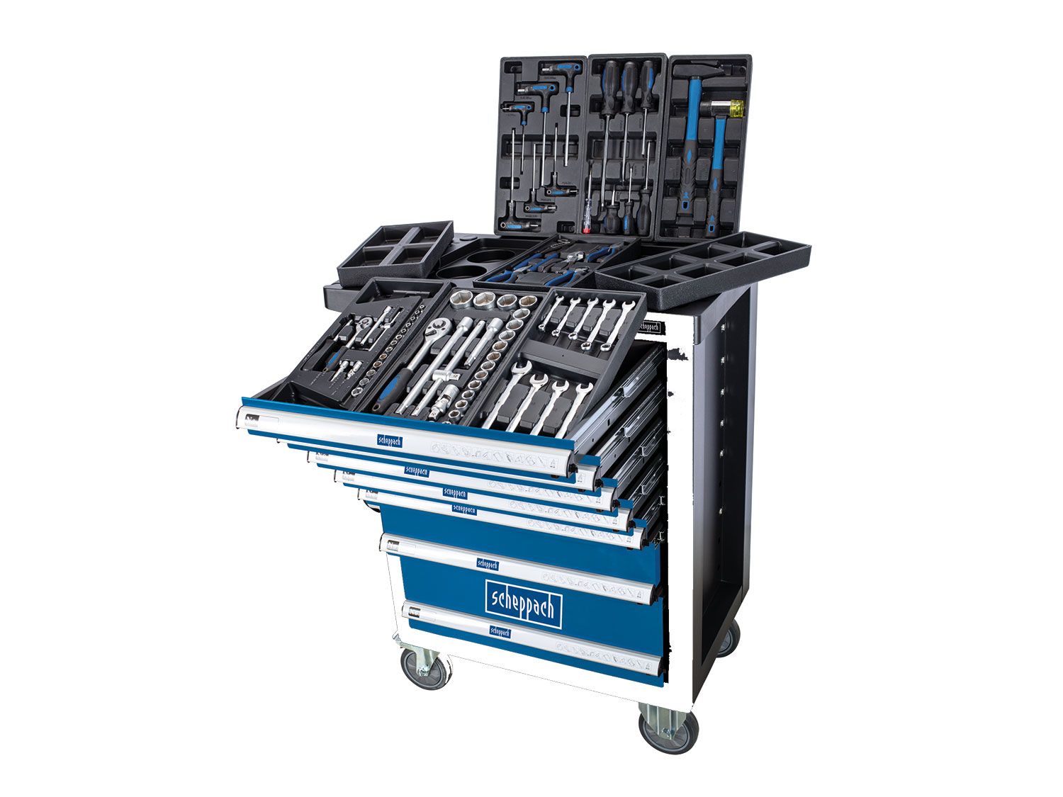 scheppach Werkstattwagen »TW1100«, 71-tlg., mit 450 kg Traglast