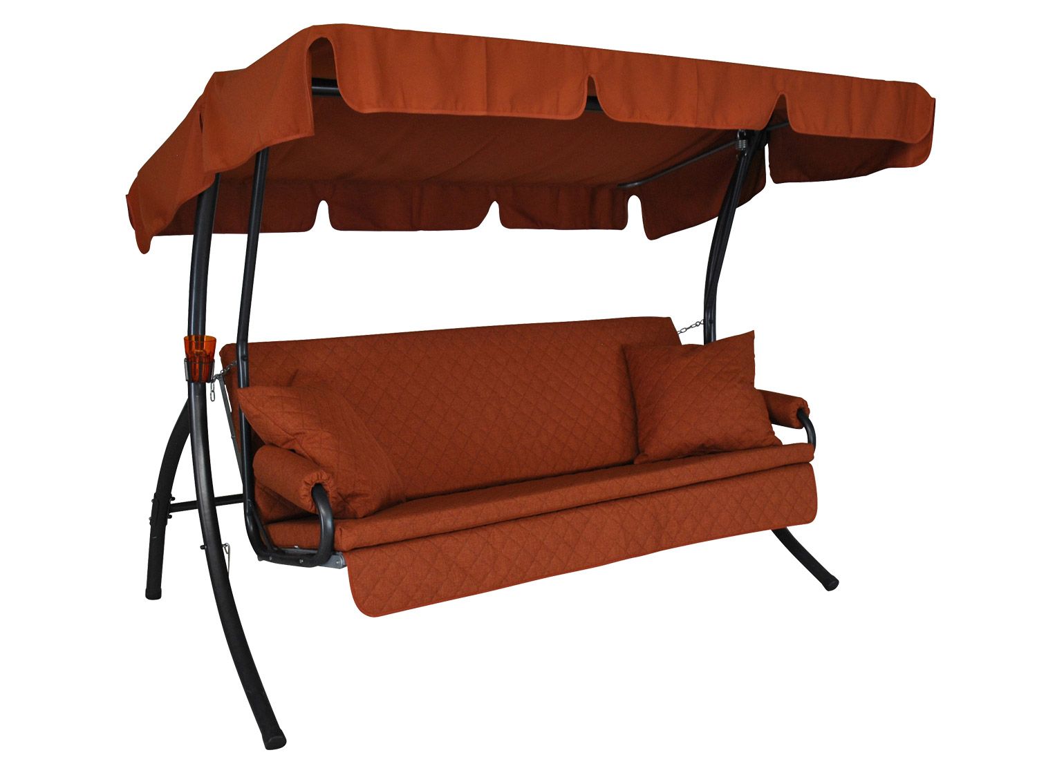 Angerer Hollywoodschaukel »LIVING«, 3-Sitzer (Terracotta)