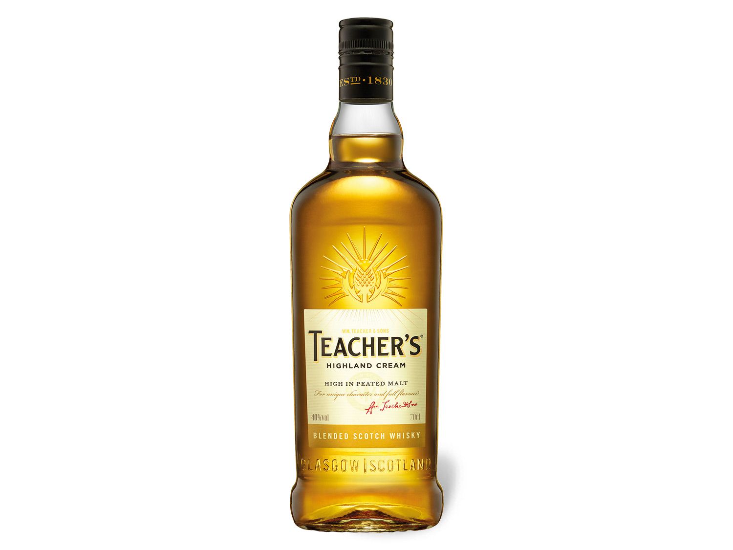 Teacher’s Highland Cream Blended Scotch Whisky 40% Vol