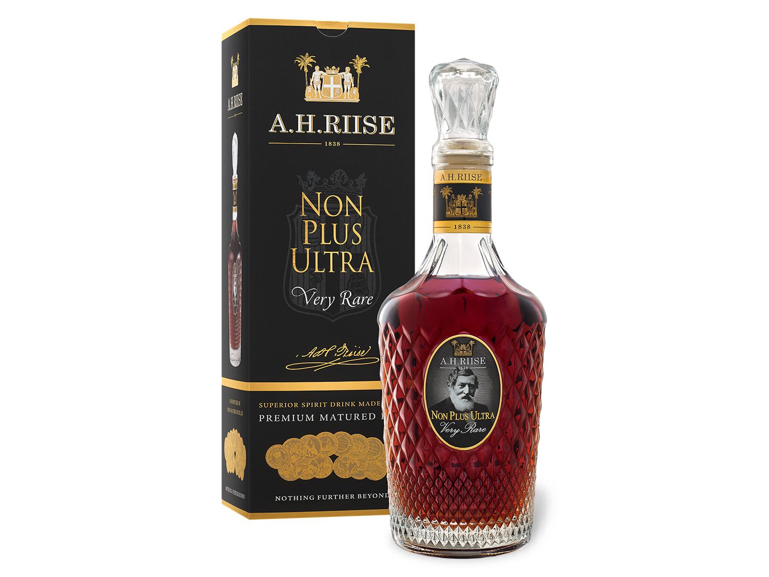 A.H. Riise Non Plus Ultra Very Rare (Rum-Basis) mit Geschenkbox 42% Vol''