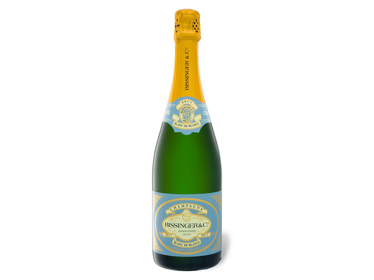 Bissinger Blanc de Blancs brut, Champagner