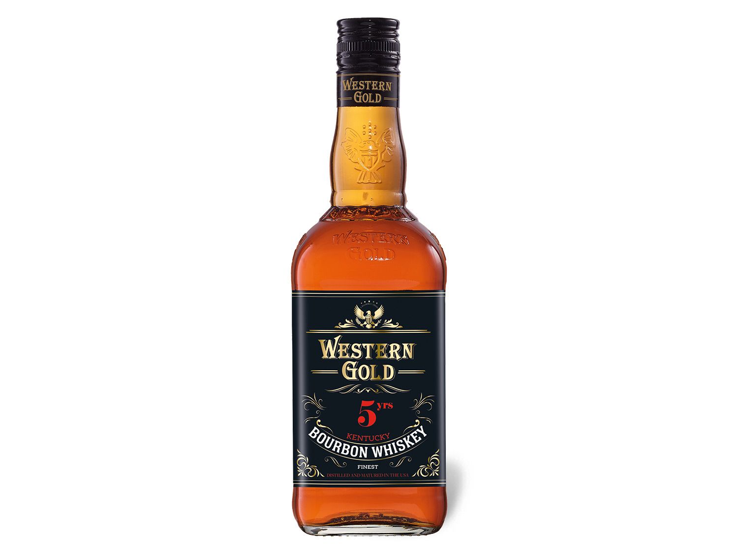 WESTERN GOLD Bourbon Whiskey 5 Jahre 40% Vol