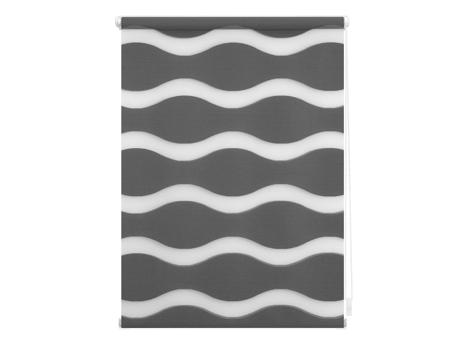 Lichtblick Duo Rollo Welle Klemmfix, ohne Bohren (Anthrazit, 45x150 cm)