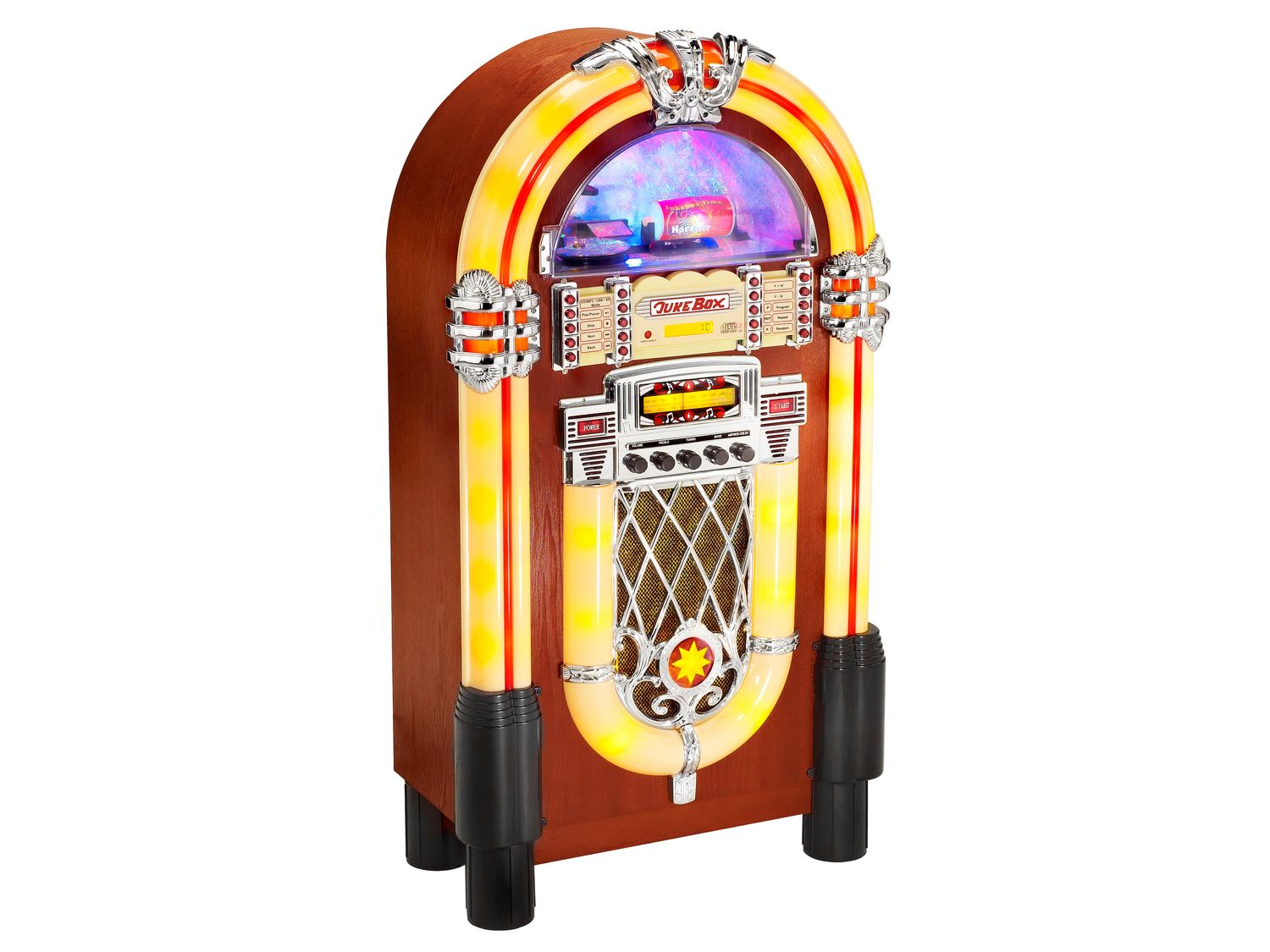 Karcher JB 6604 Jukebox mit Lichtshow - MP3 & CD-Player - Radio - USB / SD / MMC