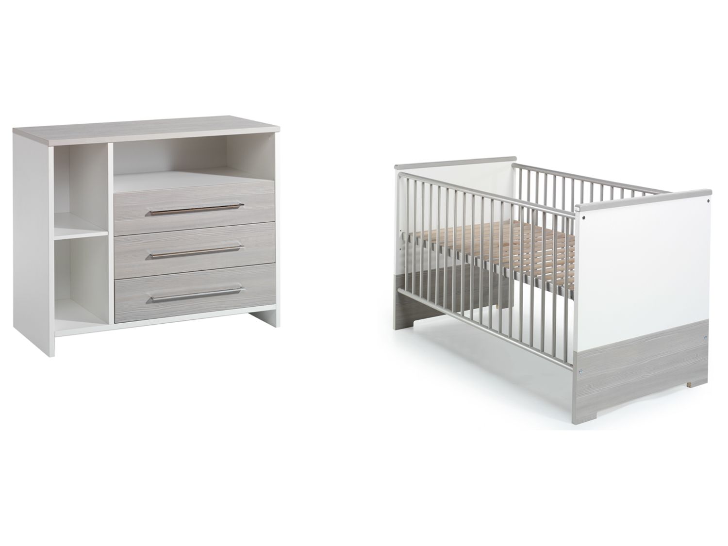 Schardt Kinderzimmer-Set Eco Silber (ohne Schrank)