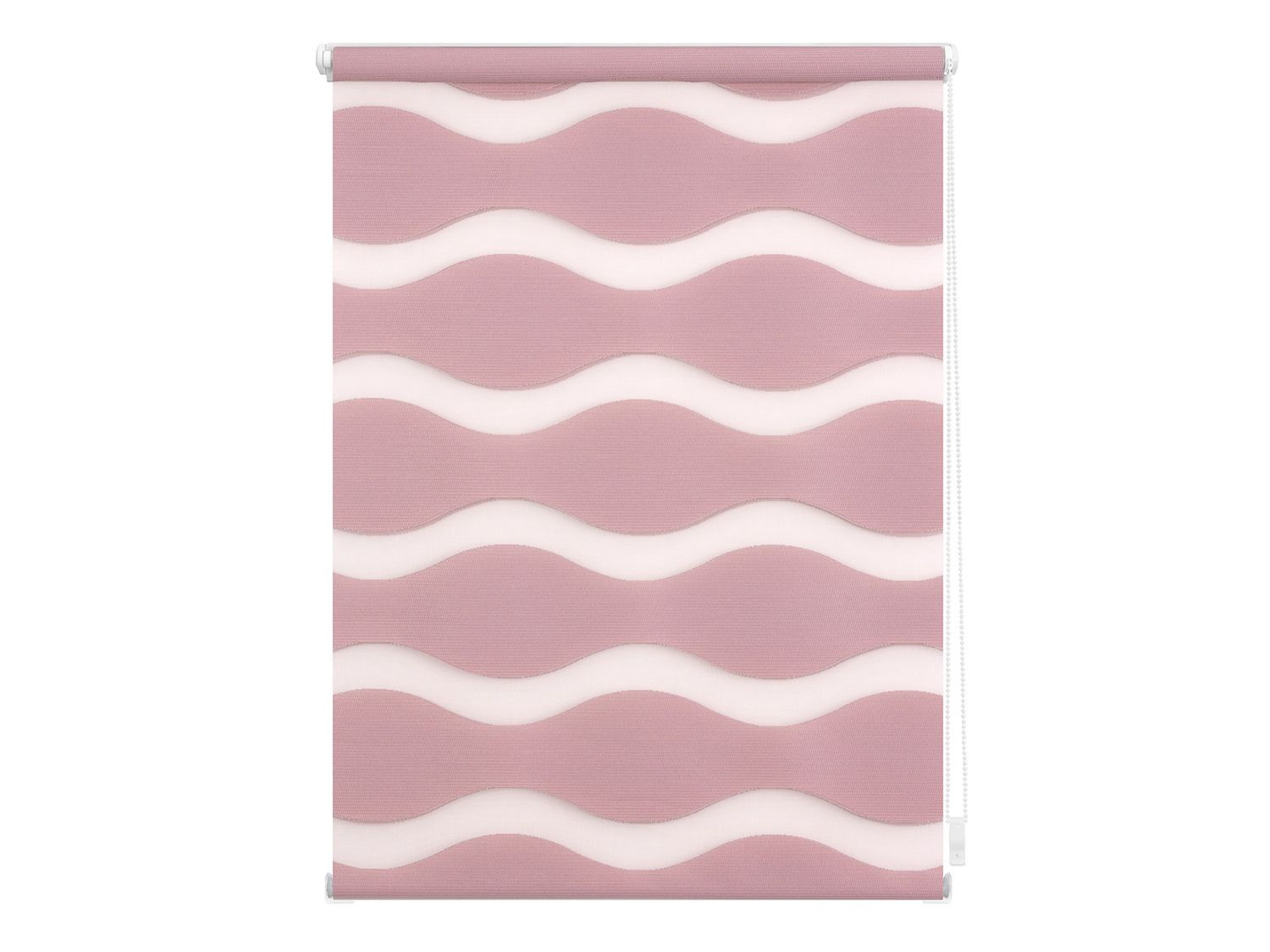 Lichtblick Duo Rollo Welle Klemmfix, ohne Bohren (Altrosa, 45x150 cm)