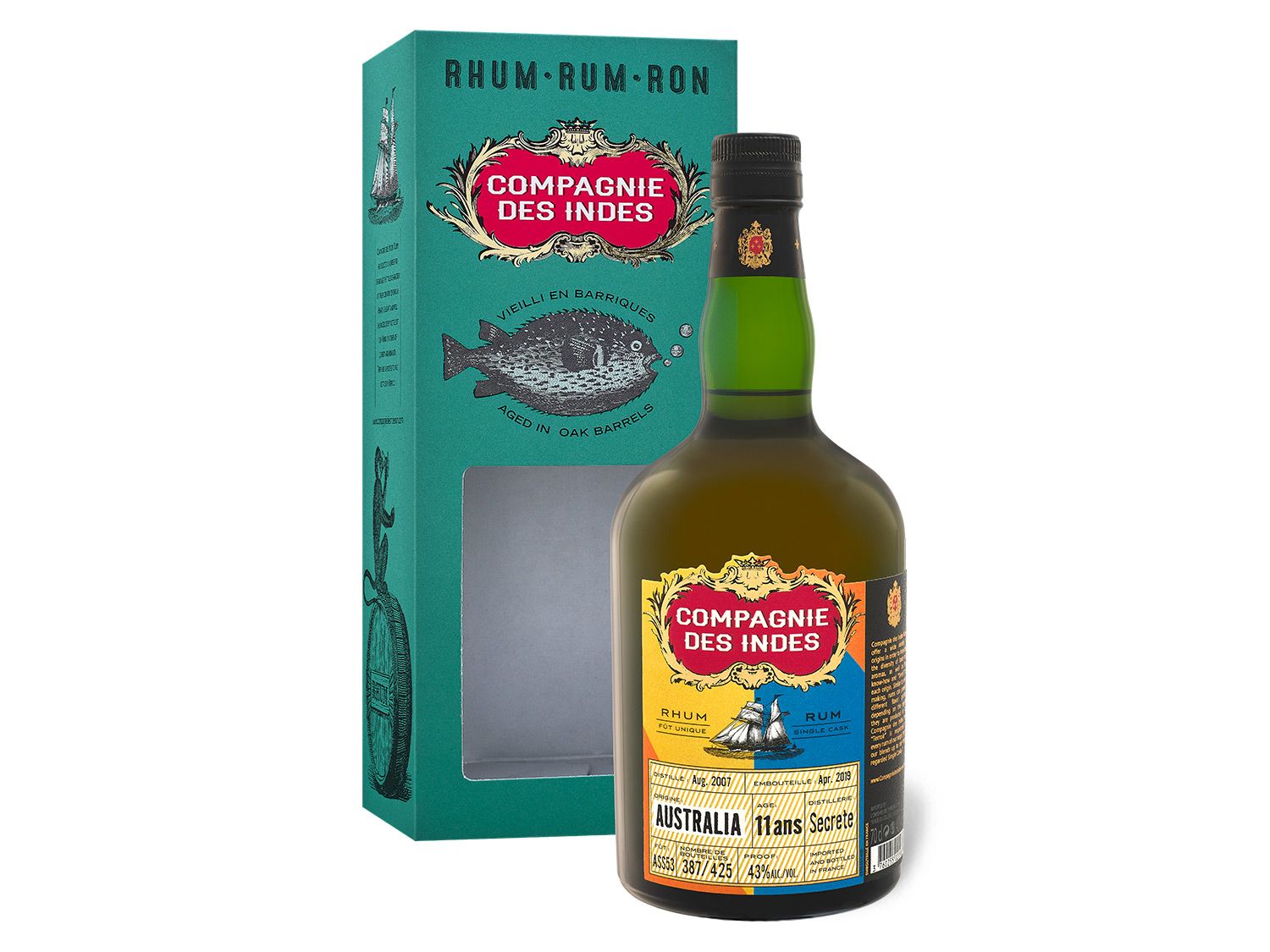 Compagnie des Indes Australia Single Cask Rum 11 Jahre 43% Vol