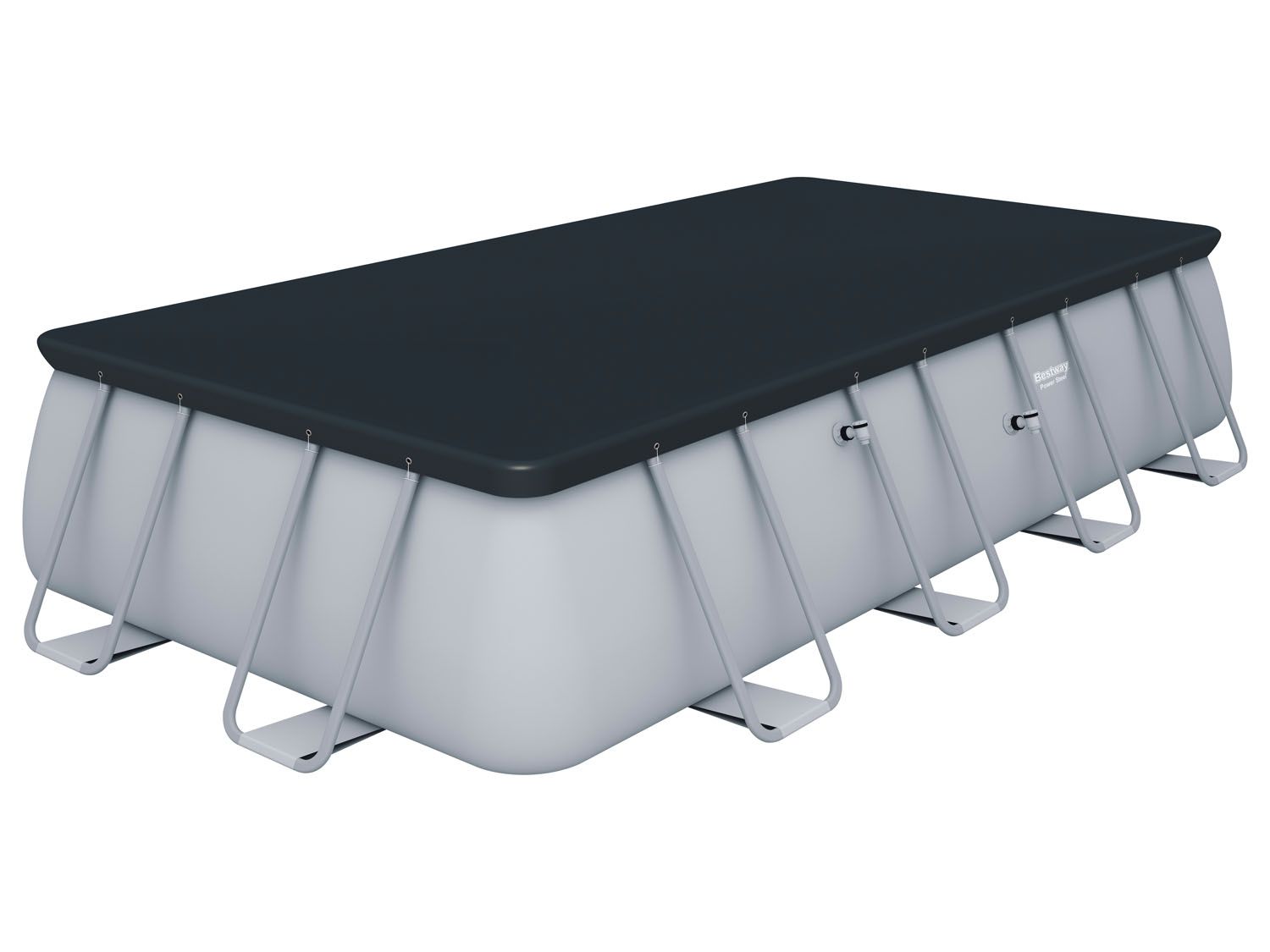 Bestway Power Steel™ Frame Pool Komplett-Set, eckig (Sandfilteranlage, 549 x 274 x 122 cm)