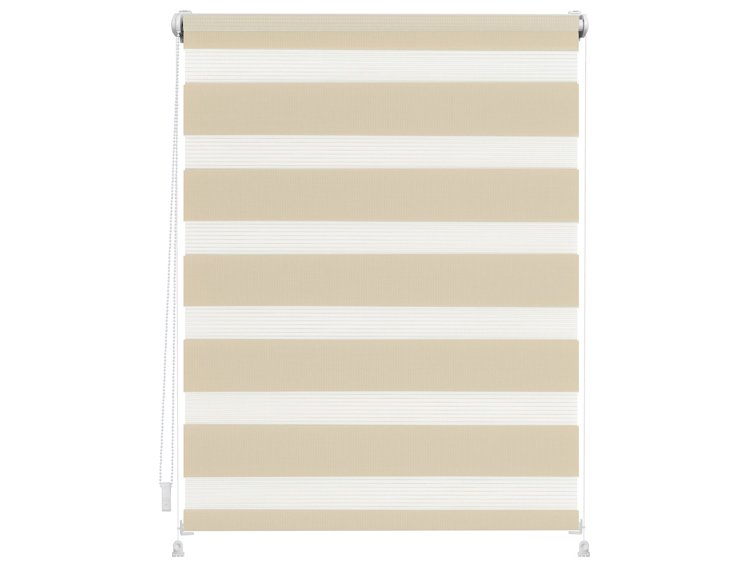 Lichtblick Duo-Rollo Klemmfix, ohne Bohren, verspannt, blickdicht (Creme, 90 x 220 cm)