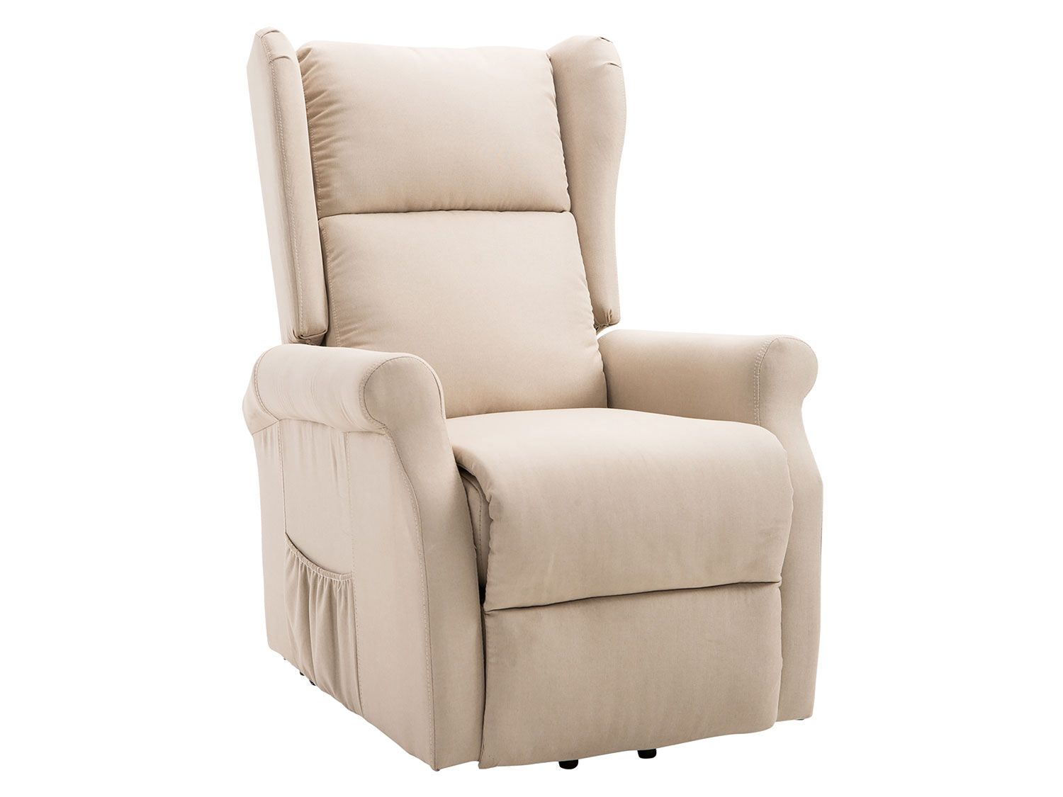 HOMCOM Fernsehsessel mit Aufstehhilfe (Creme)