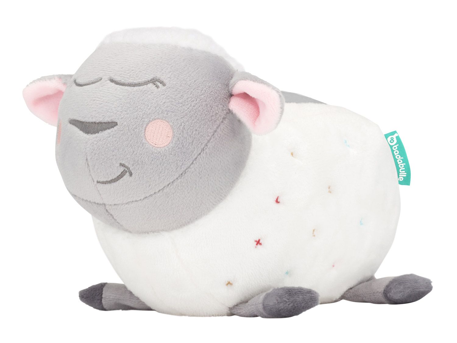 Badabulle Kuscheltier Schaf mit Nachtlicht und Musik ''