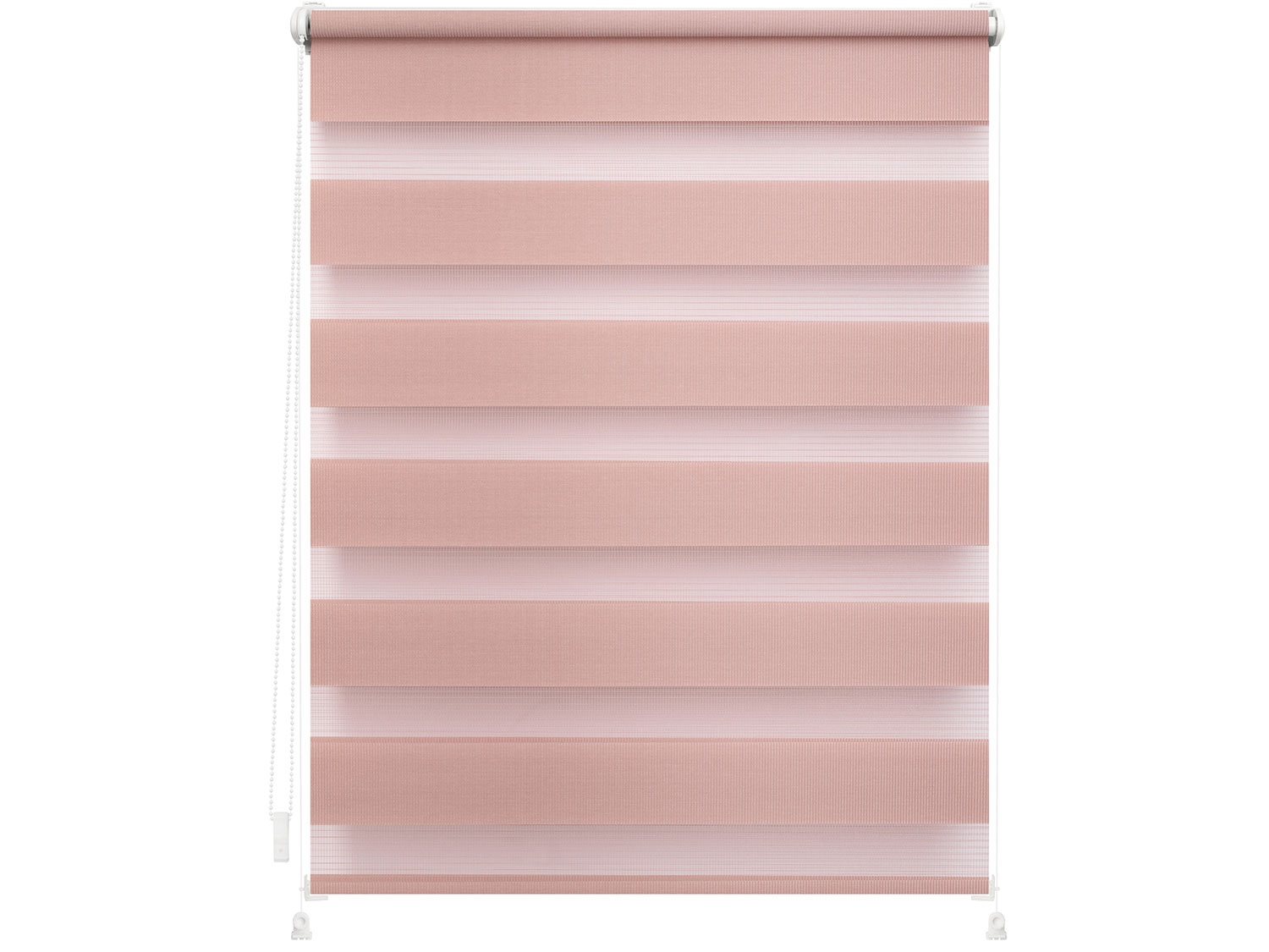 Lichtblick Duo-Rollo Klemmfix, ohne Bohren, verspannt, blickdicht (Altrosa, 80 X 200 CM)