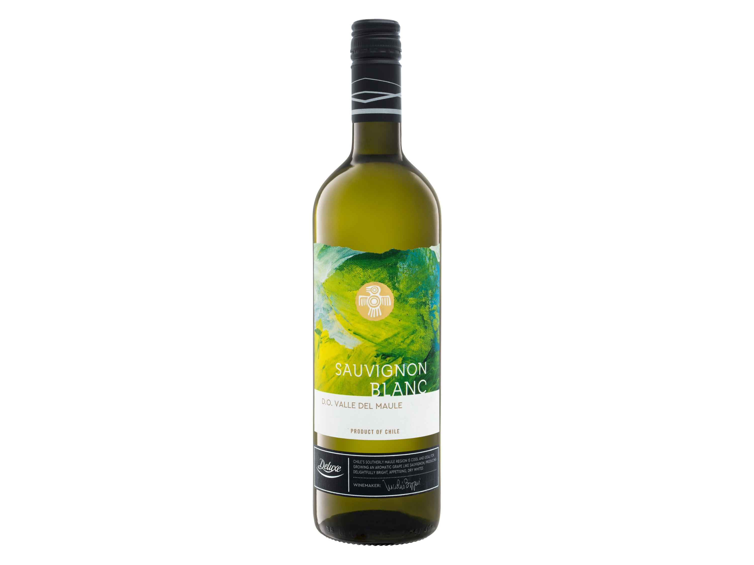DELUXE Sauvignon Blanc Valle del Maule Chile trocken vegan, Weißwein 2023