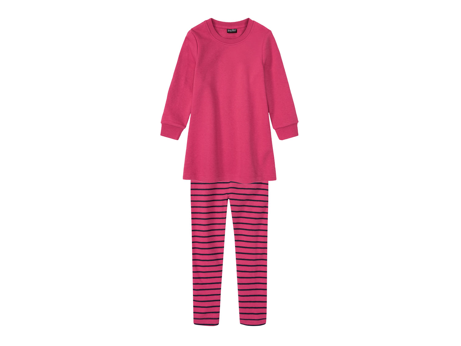 lupilu® Kleinkinder Sweatkleid und Leggins (Streifen/pink, 86/92)