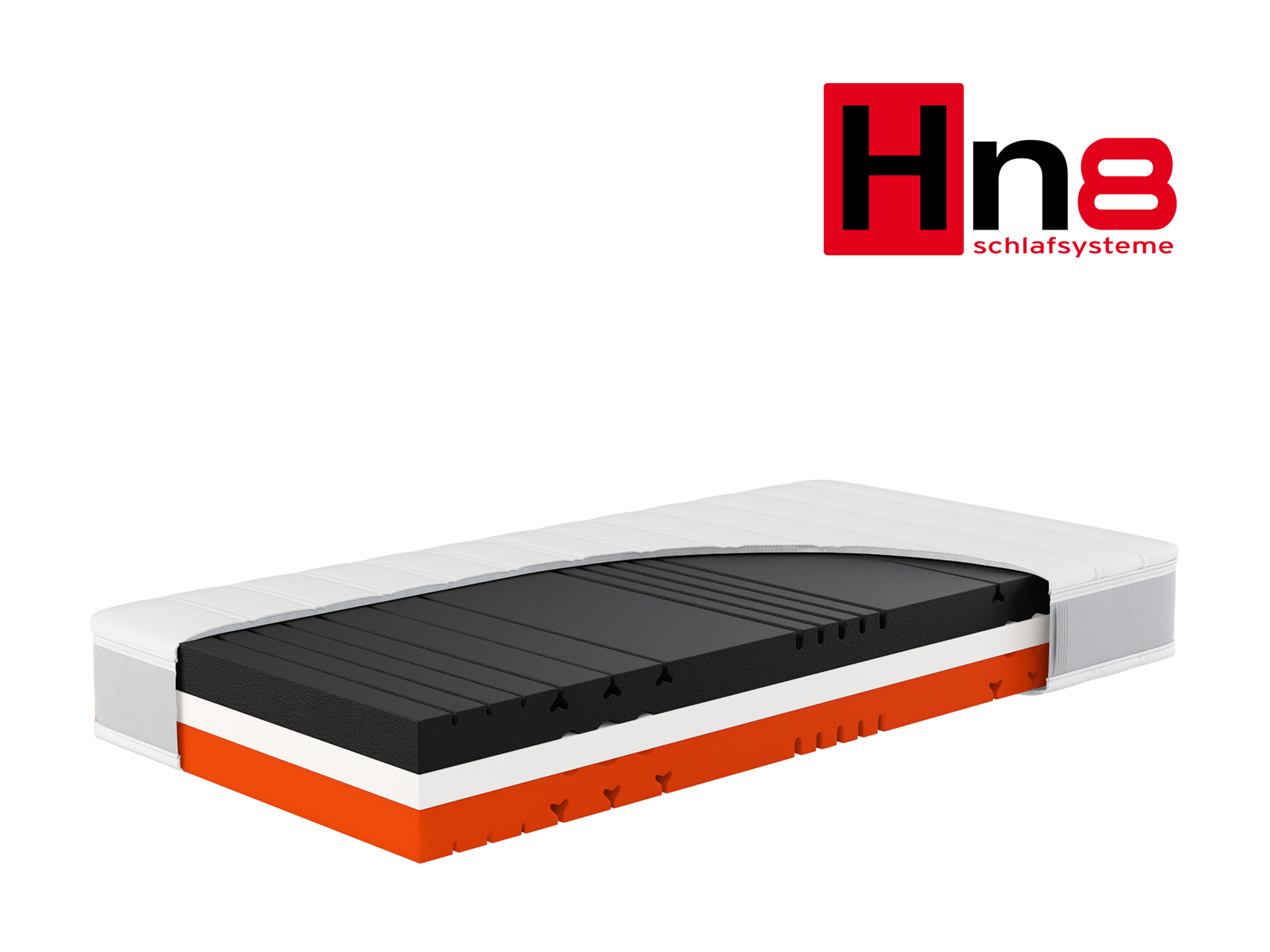 Hn8 Schlafsysteme 7-Zonen Kaltschaum-Matratze Sleep Balance Pro mit Wendefunktion (H2/H3, 90 X 190 CM)''