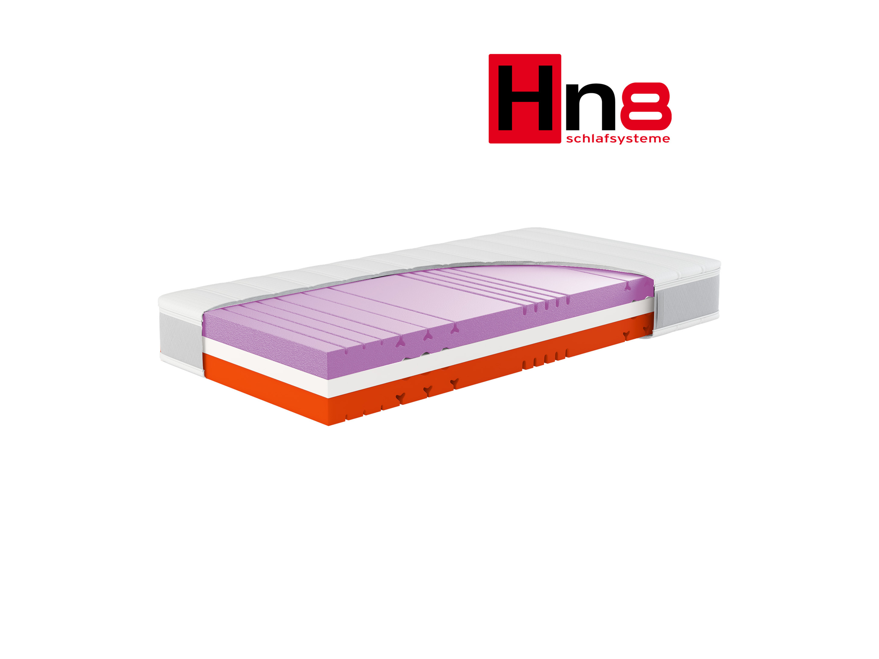 Hn8 Schlafsysteme 7-Zonen Kaltschaum-Matratze Sleep Balance Pro mit Wendefunktion (H3/H4, 80 X 200 CM)