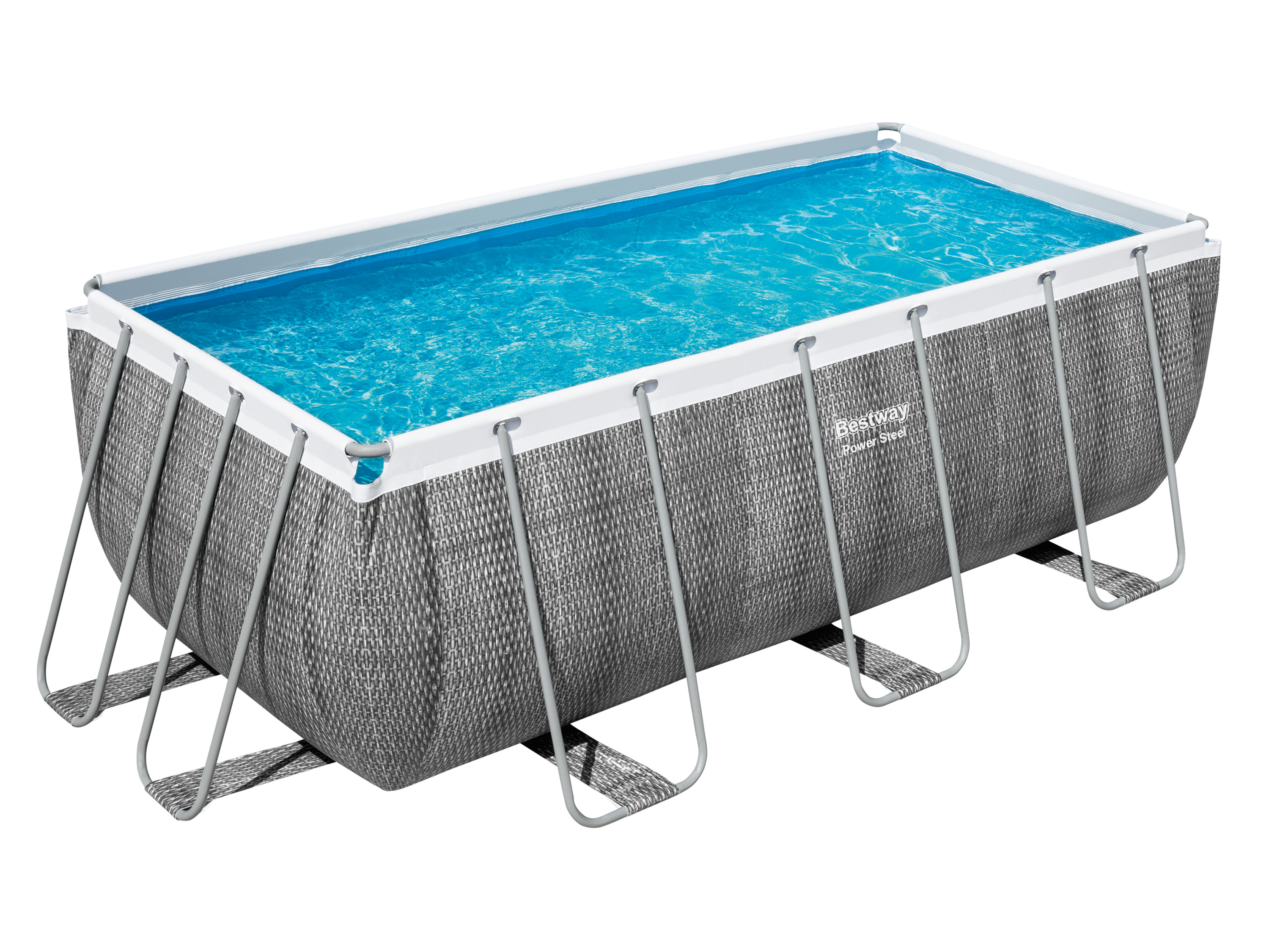 Bestway Power Steel™ Frame Pool Komplett-Set mit Filterpumpe, ca. L 412 x B 201 x L 122 cm''