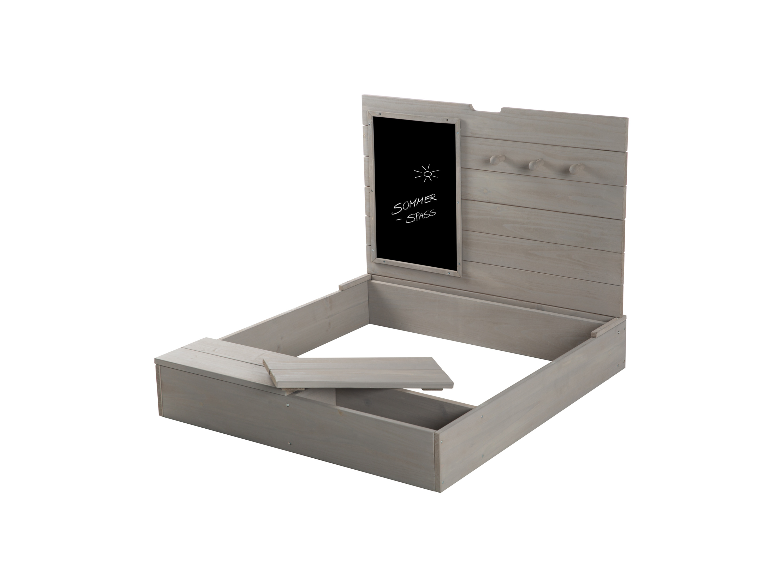 ROBA Sandkasten mit Deckel, Tafel und Haken