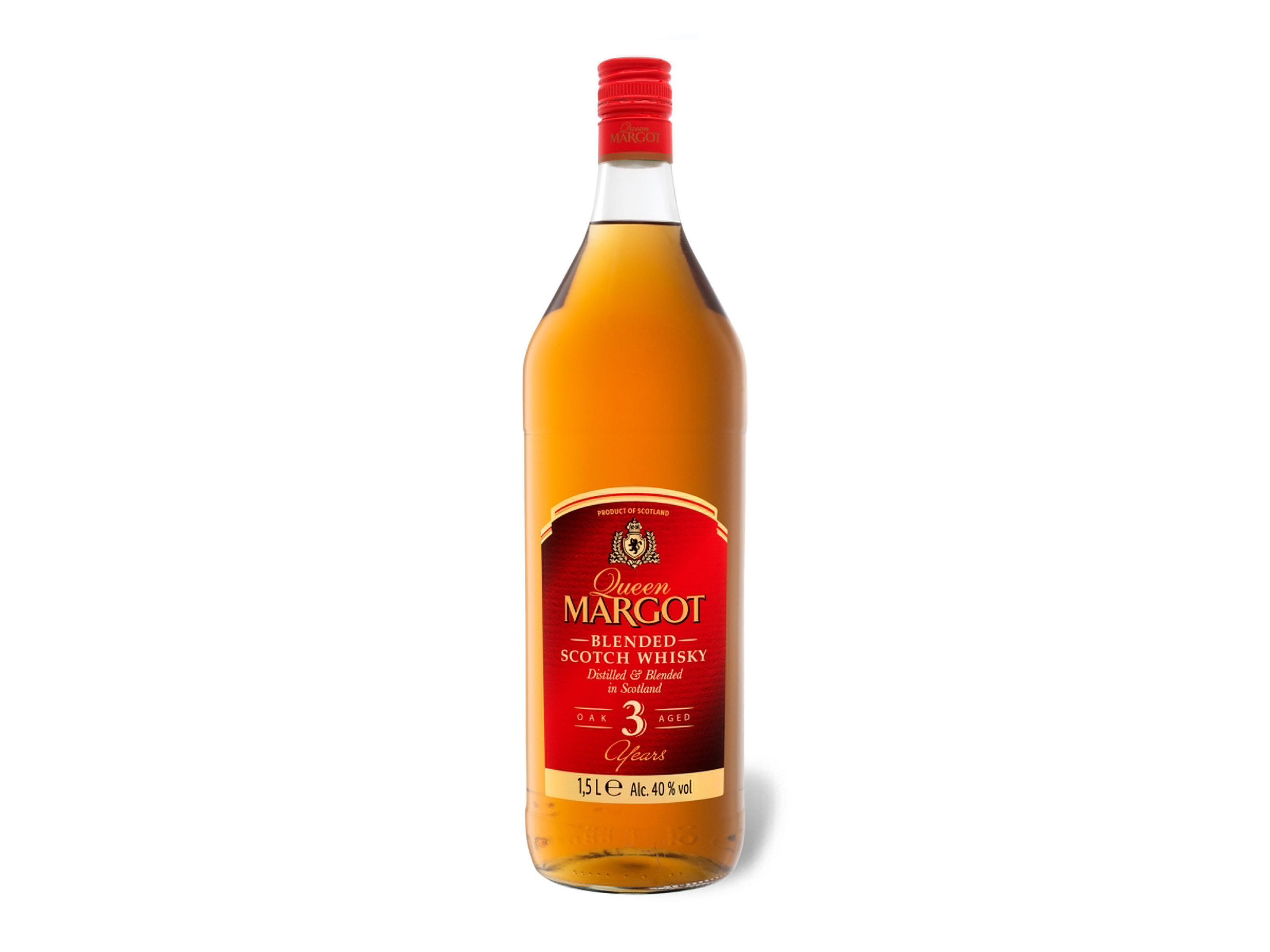 Queen MARGOT Blended Scotch Whisky 3 Jahre 1,5-l-Flasche 40% Vol.