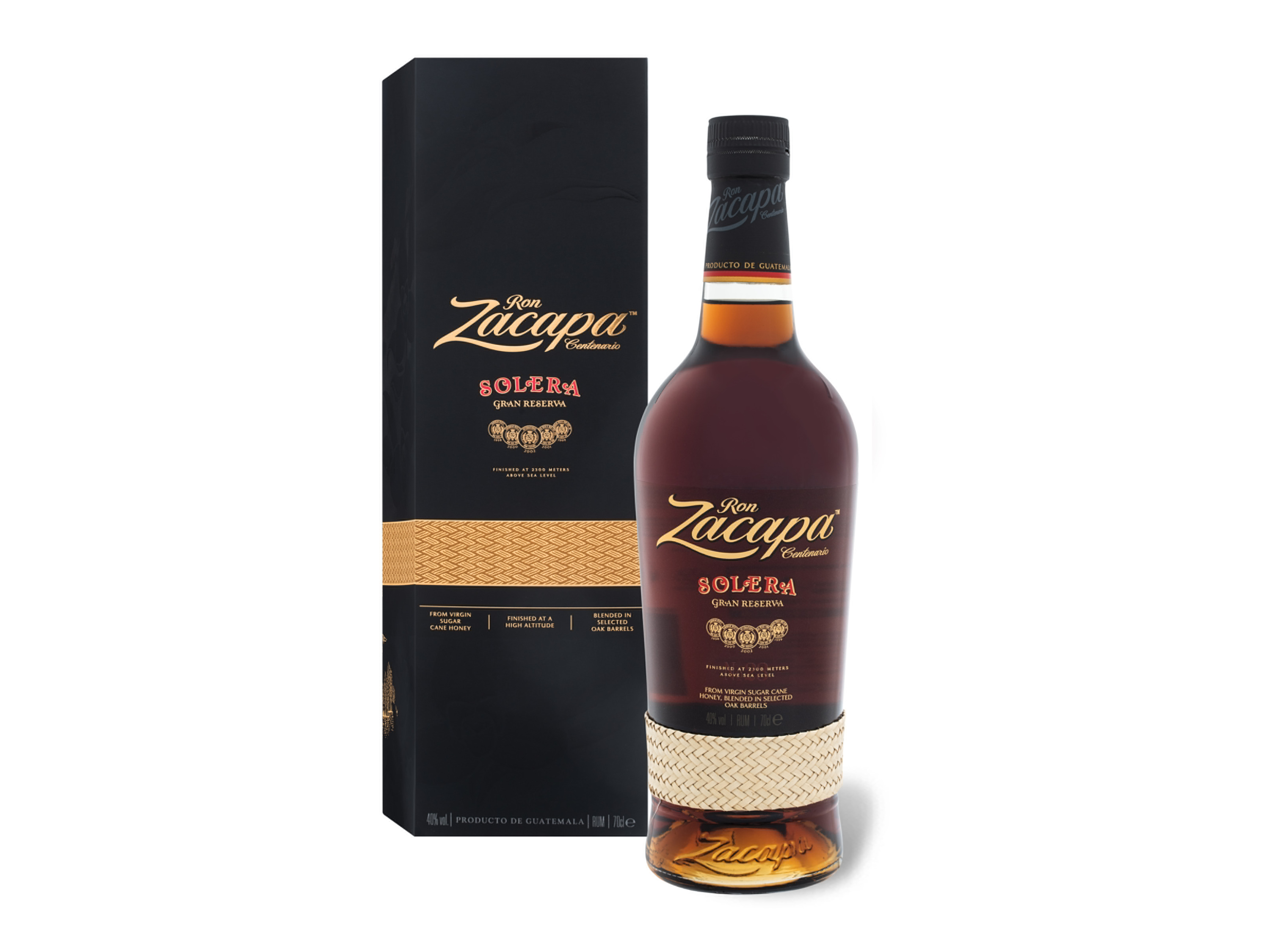 Ron Zacapa Solera Gran Reserva Rum mit Geschenkbox 40% Vol