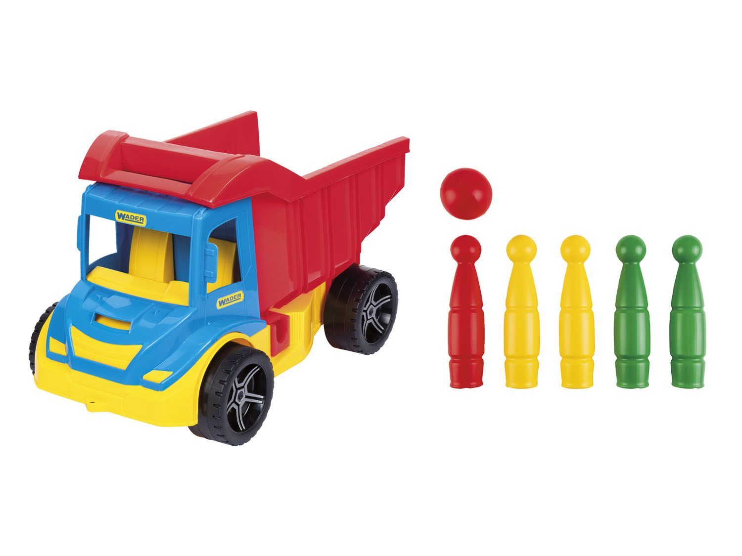 WADER Fahrzeuge (Multi Truck mit Kegeln)