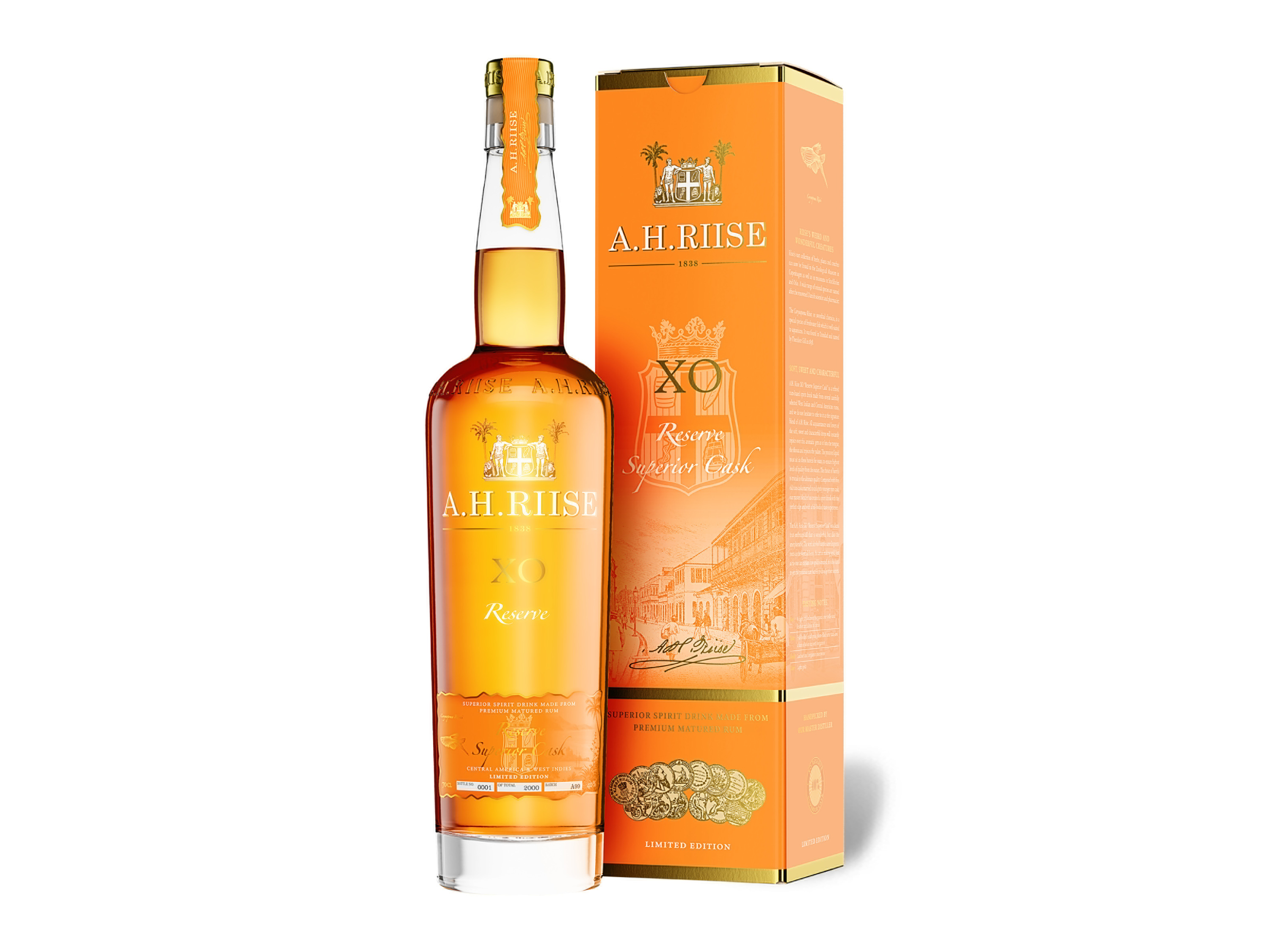 A.H. Riise XO Reserve Superior Cask Rum 40% Vol