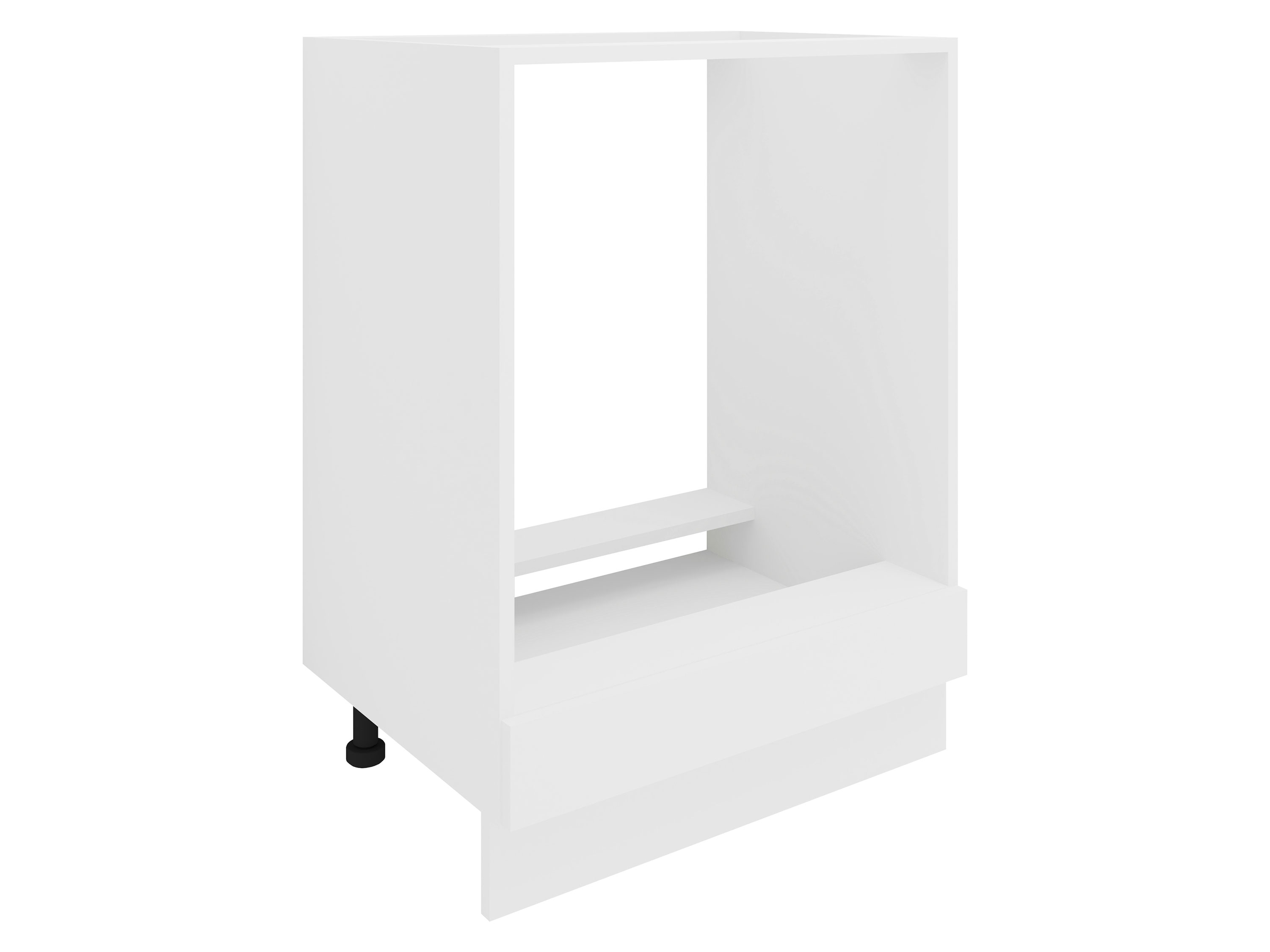 VCM Unterschrank/Frontblende Esilo (Küchenschrank, Weiß/Weiß, Ofen)