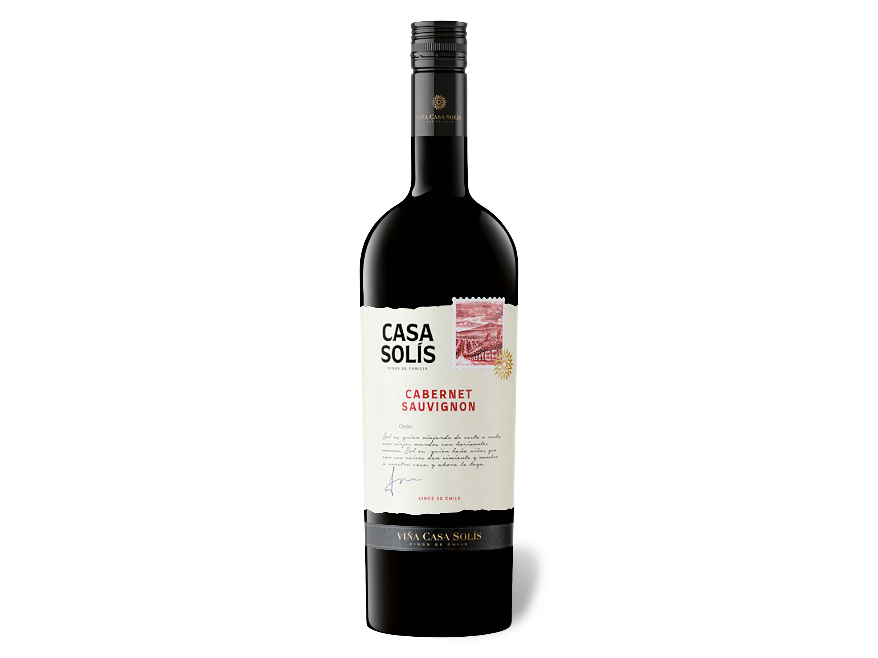 Casa Solís Cabernet Sauvignon Valle Central Chile vegan, Rotwein 2022