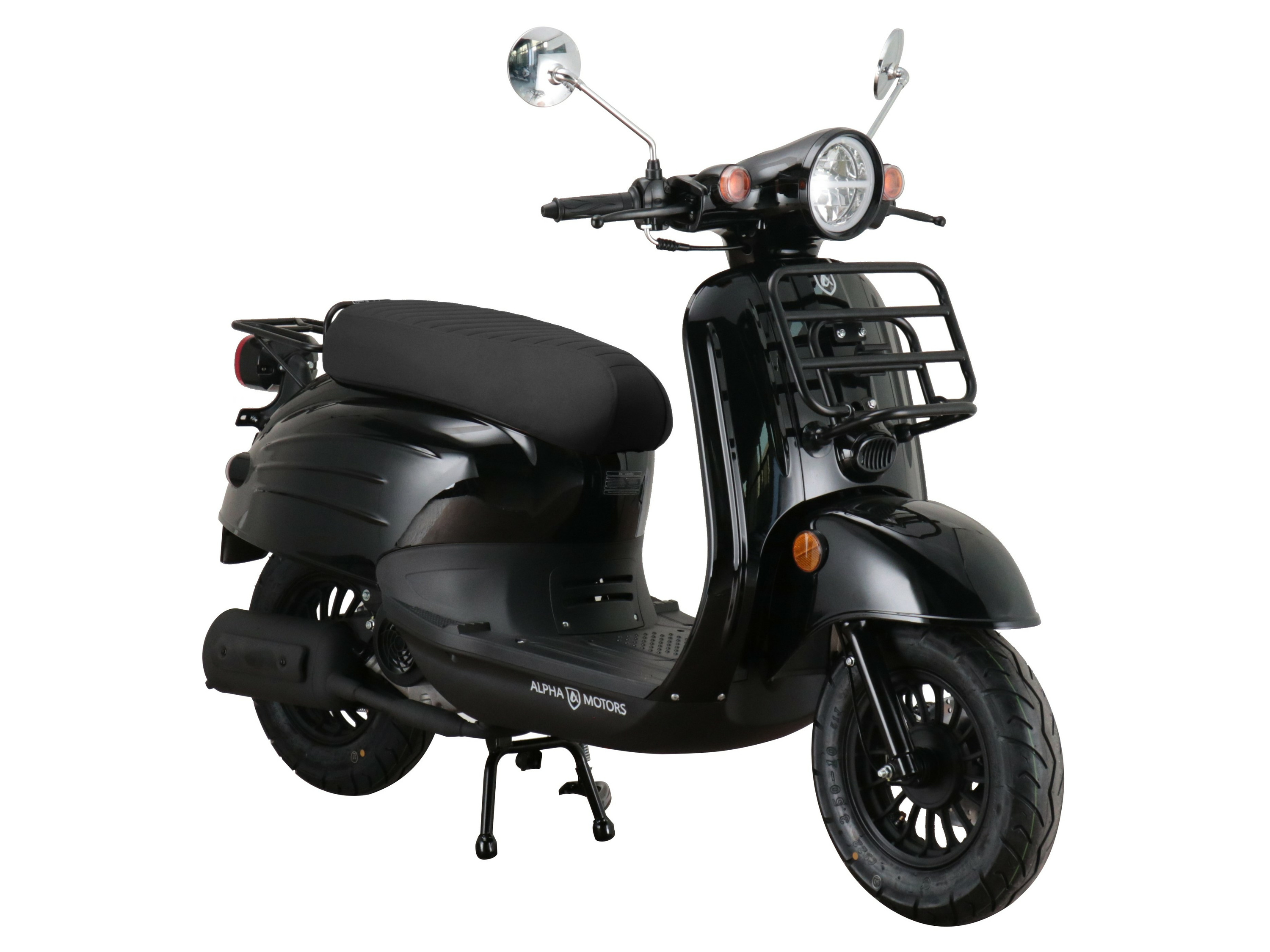 Alpha Motors Motorroller Adria 50 ccm EURO 5 (Schwarz, 45 km/h)