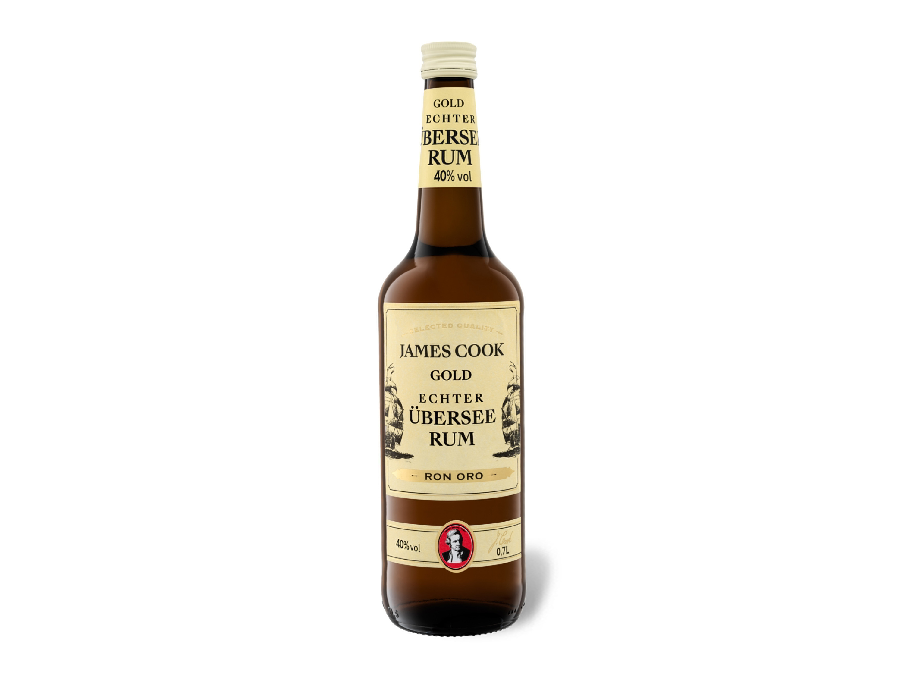 JAMES COOK Echter Übersee Rum 40% Vol
