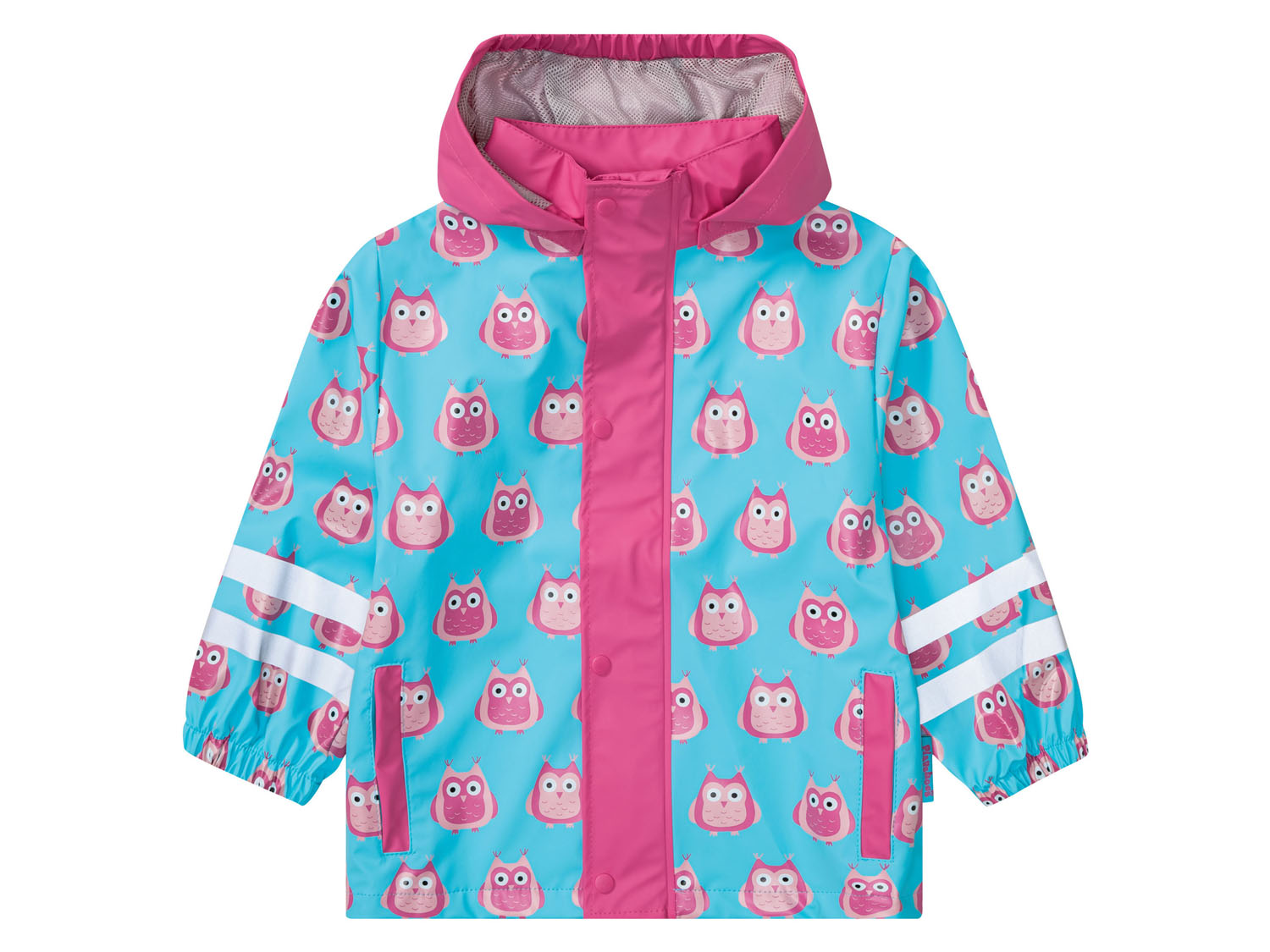 Playshoes Baby Kleinkinder Regenjacke, wind und wasserdicht (Eulen, 110/116)