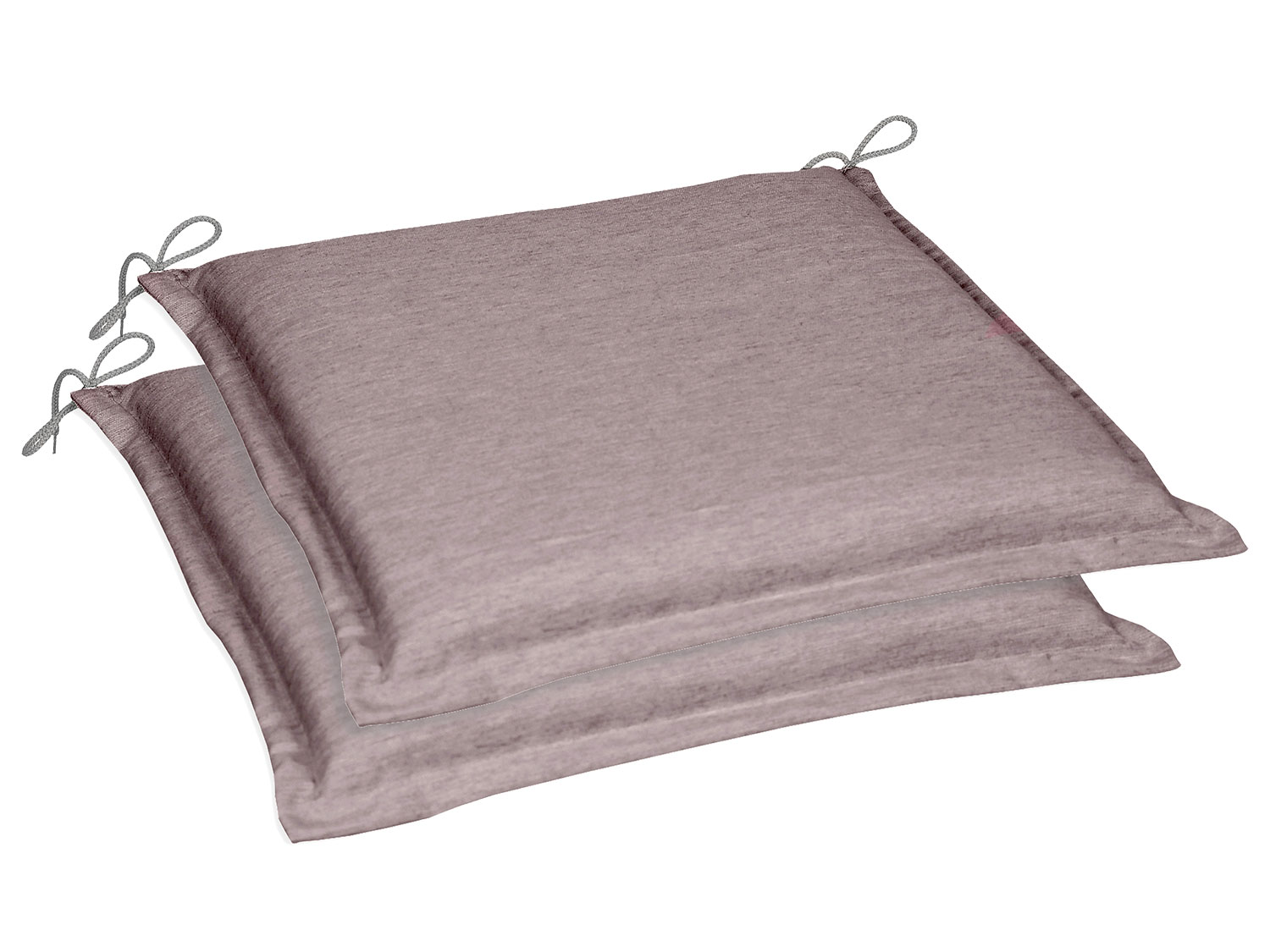 GO-DE Textil Gartenauflag, taupe, 2er Set Kissen 5 cm (2er Set Kissen 5 cm, Taupe)