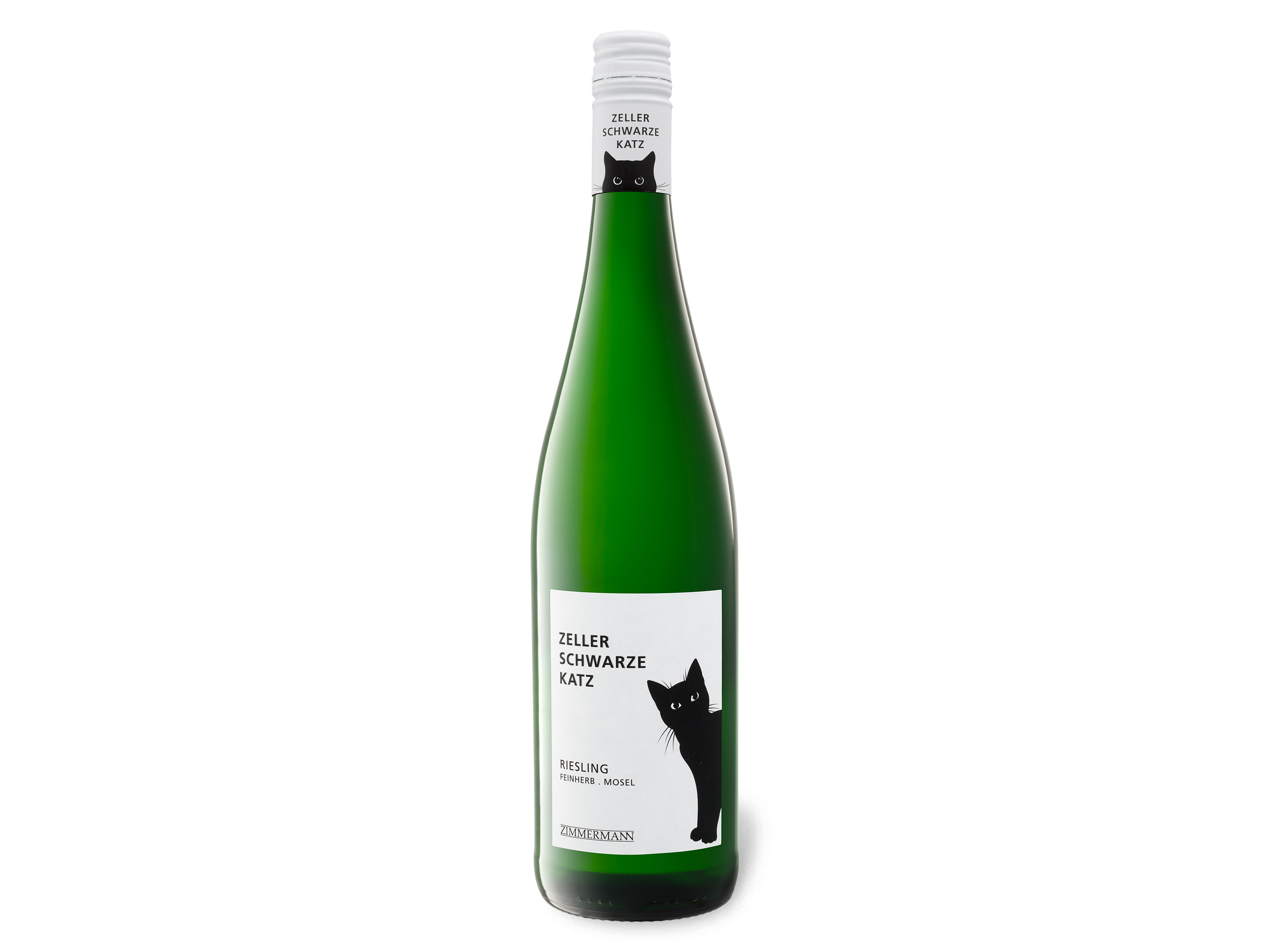 Zeller Schwarze Katz Riesling Mosel QbA feinherb, Weißwein