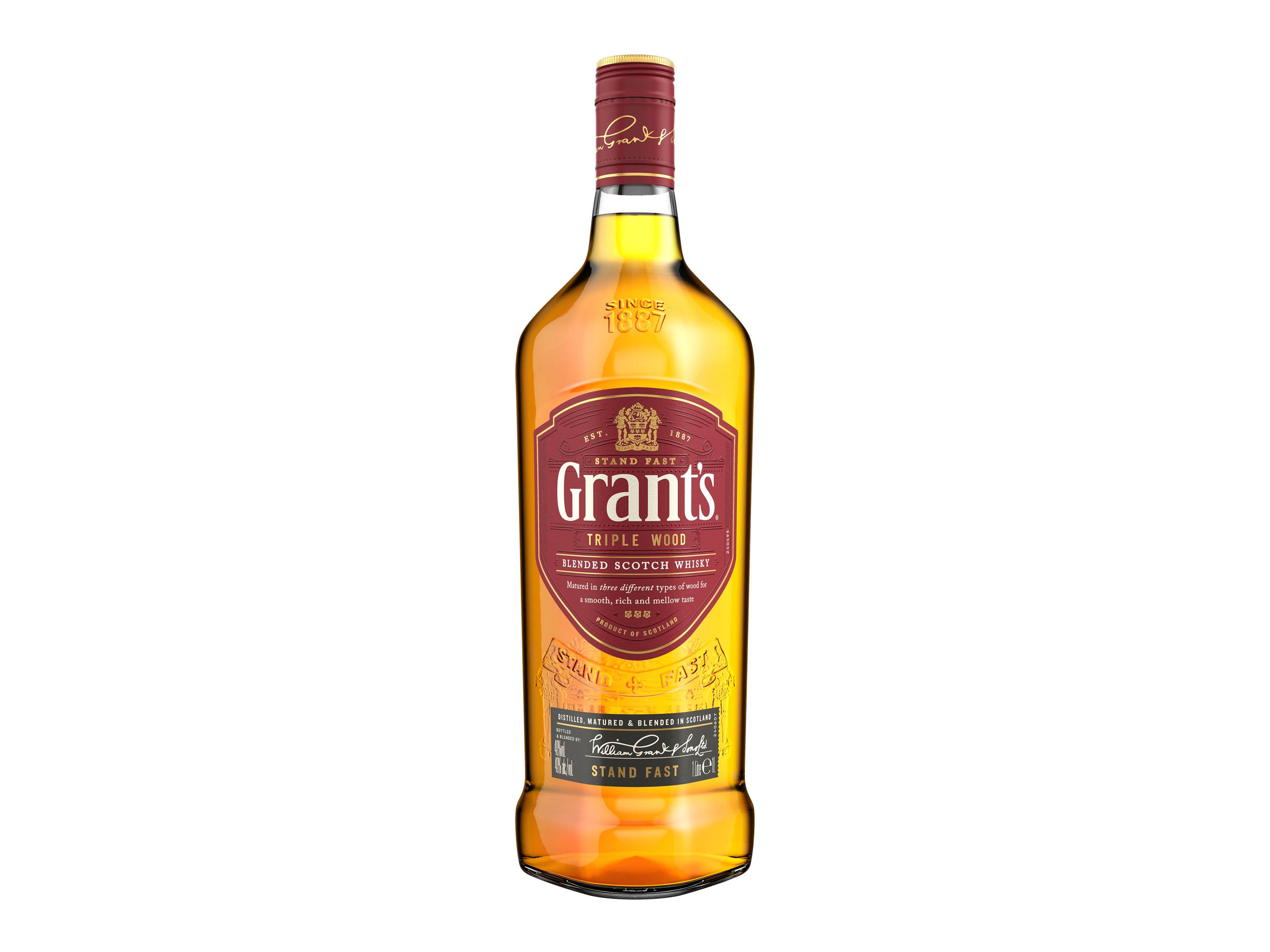 Grant’s Triple Wood Blended Scotch Whisky 1-Liter 40% Vol
