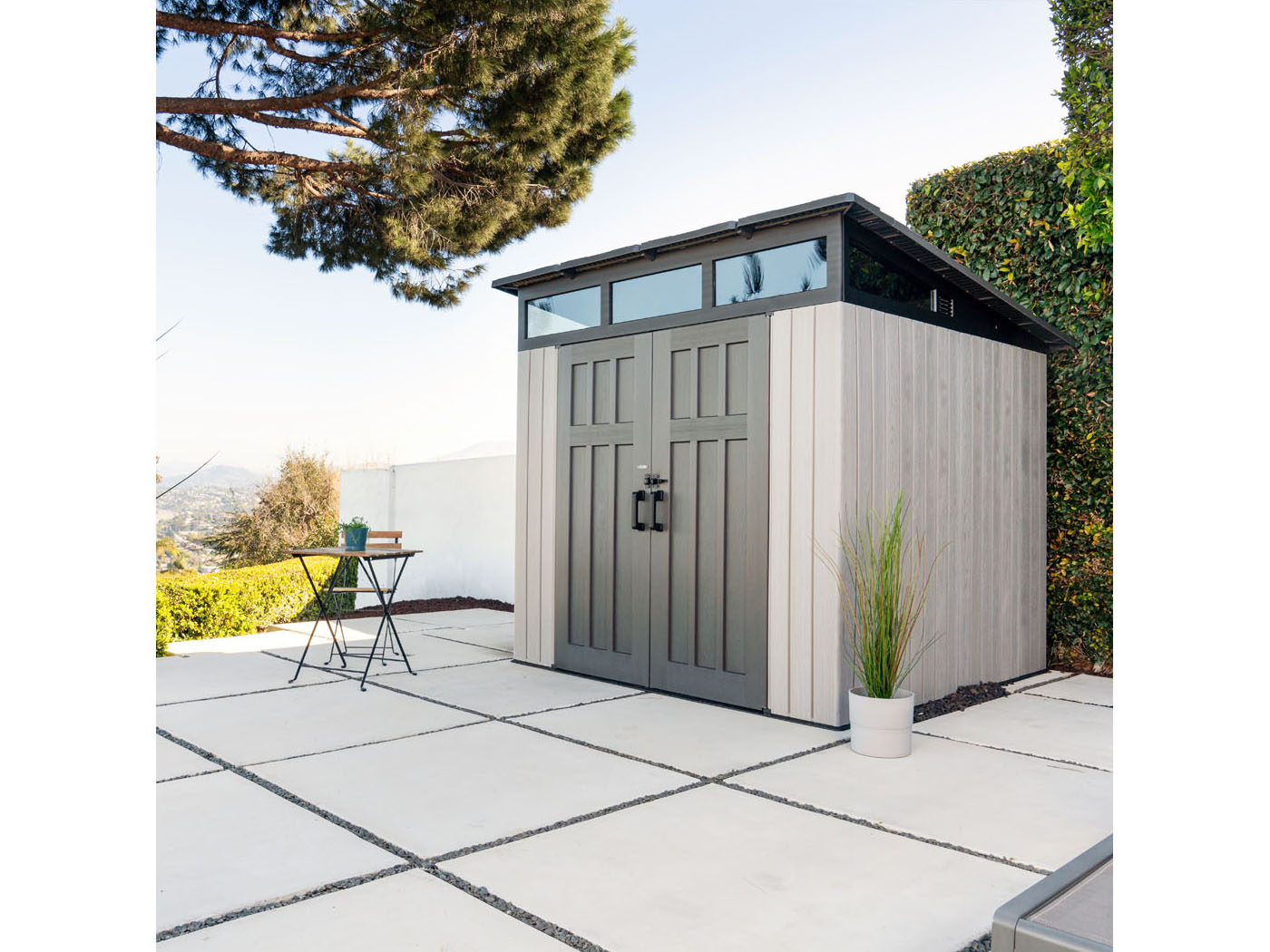 Lifetime Gerätehaus »Merkur«, Stahl/Kunststoff, mit vielen Oberlichtern''