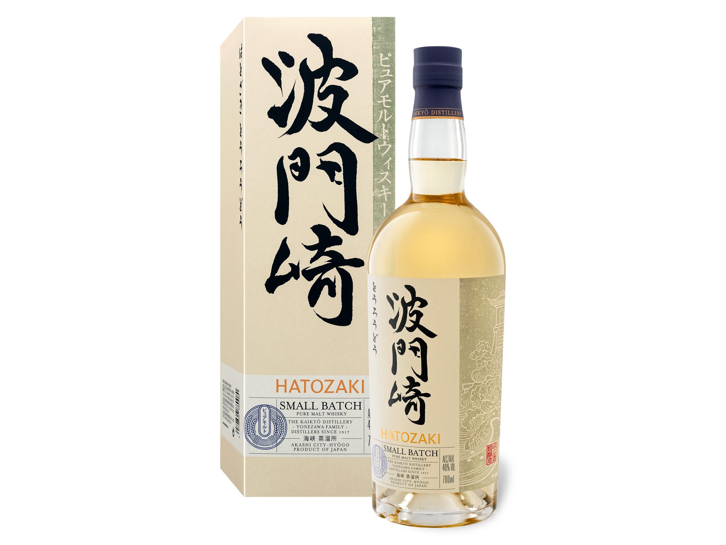 Kaikyō Hatozaki Pure Malt Japanese Whisky mit Geschenkbox 46% Vol